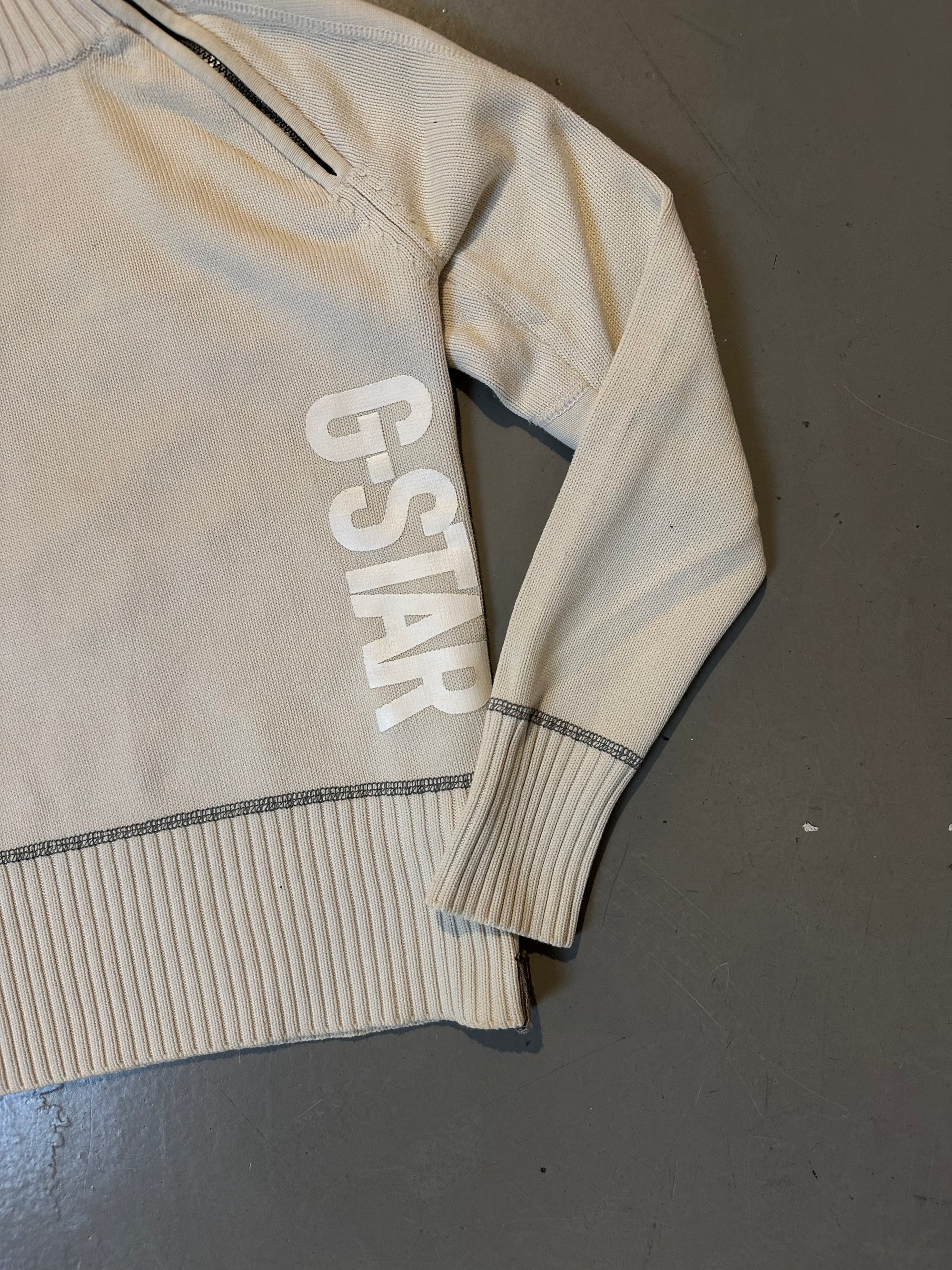 Vintage Beige G-Star Knit Sweater S