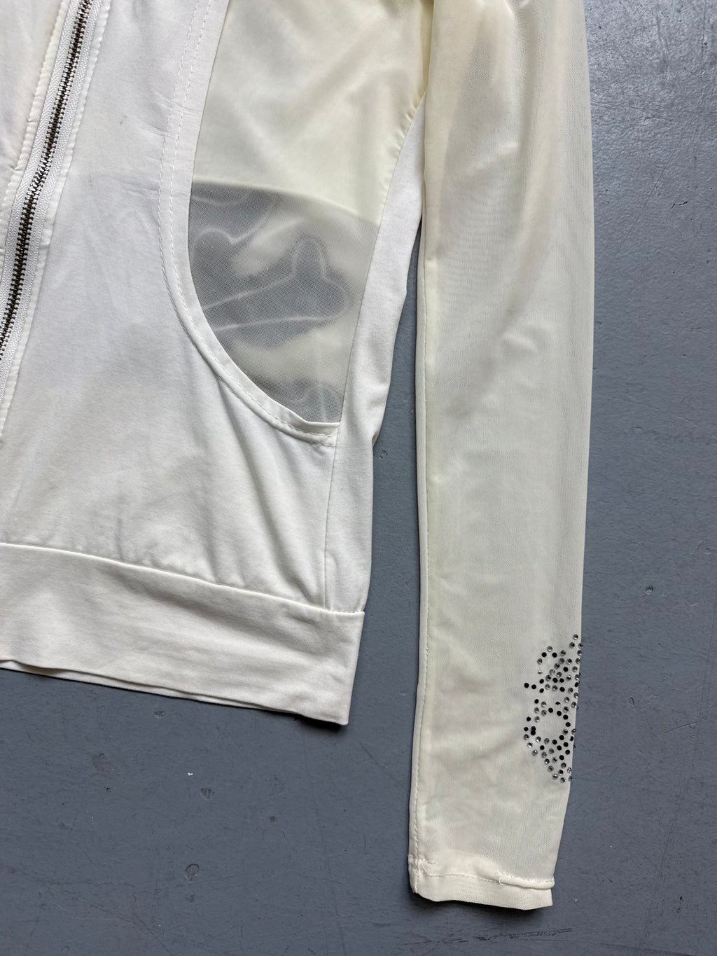 Vintage Glitter Skull Zip Up Hoodie for women. Y2K Second Hand 2000s Fashion 