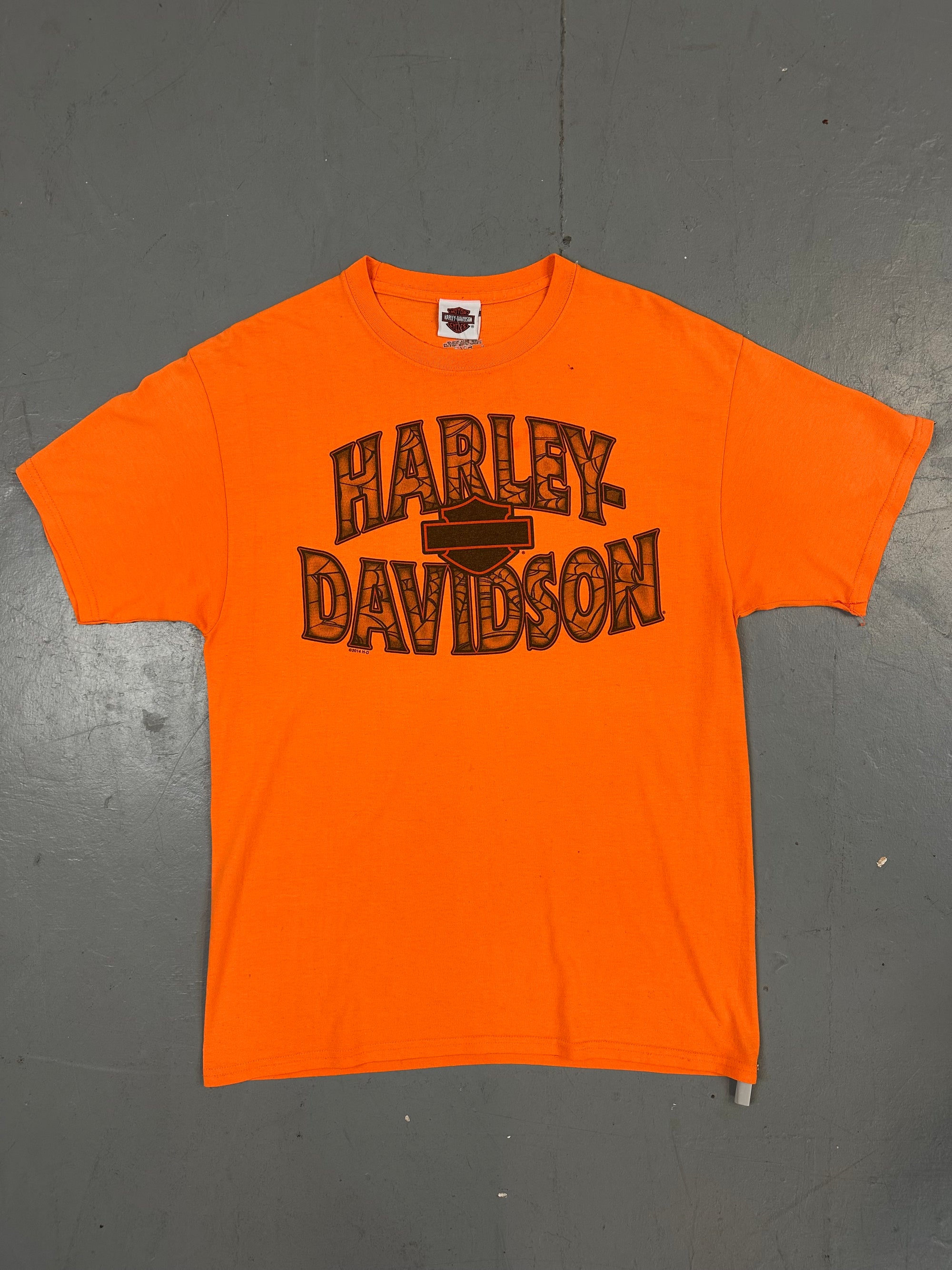 Vintage Harley Davidson Orange Tee XL/XXL