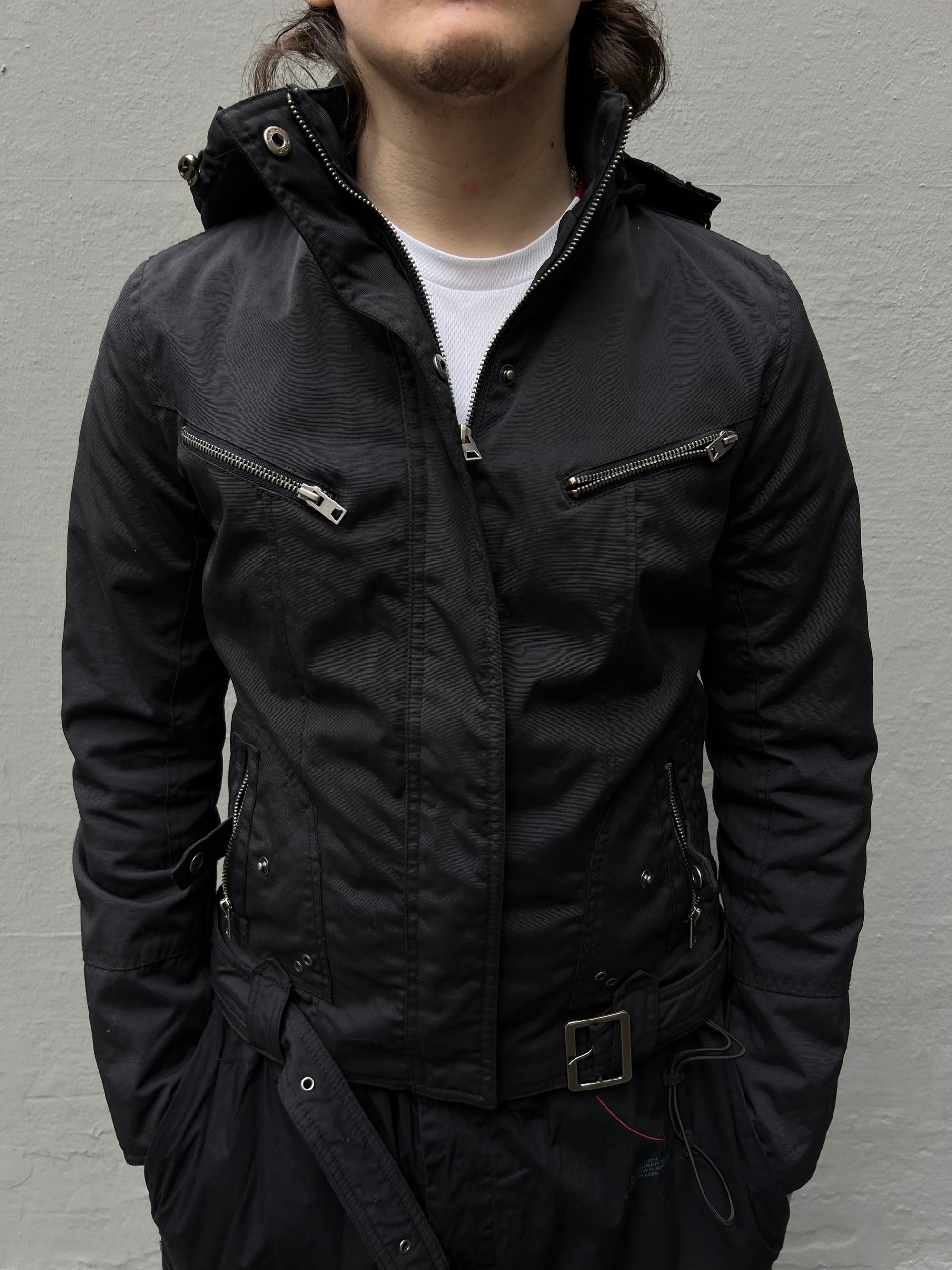 Schwarze Jacke von Nike in Größe S/M im Gorpcore Style, leichte Übergangsjacke