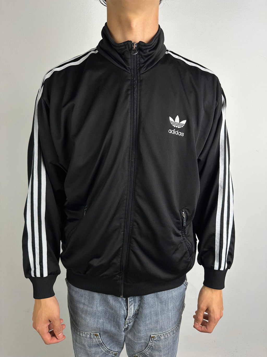 Vintage Adidas Black Track Jacket M