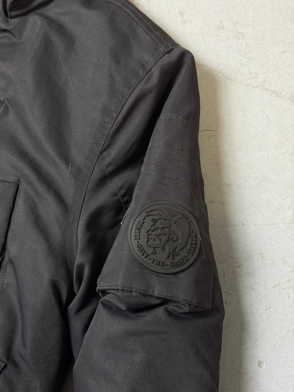 Vintage Diesel Black Puffer Jacket S/M