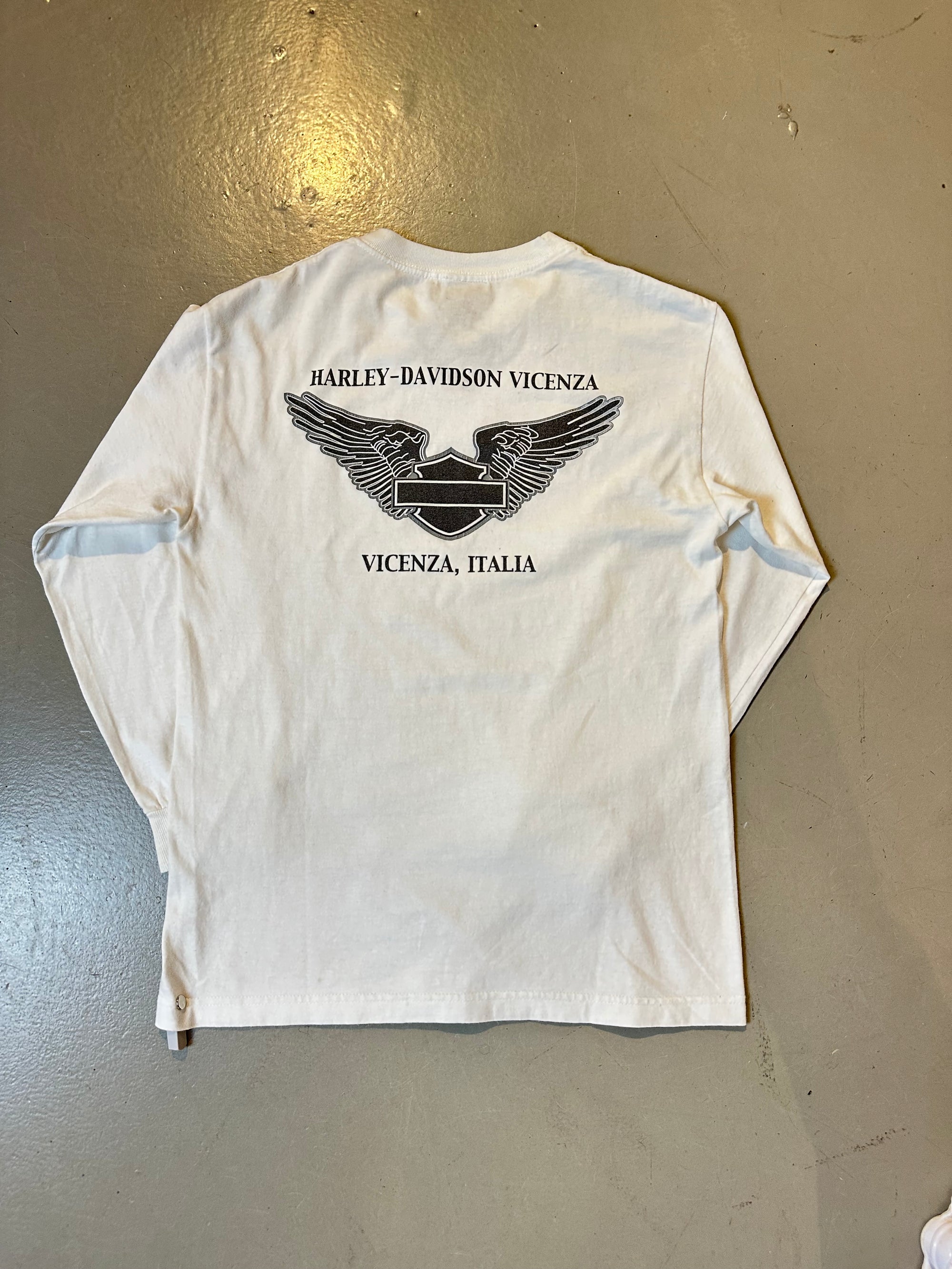 Vintage Harley Davidson White Longsleeve M