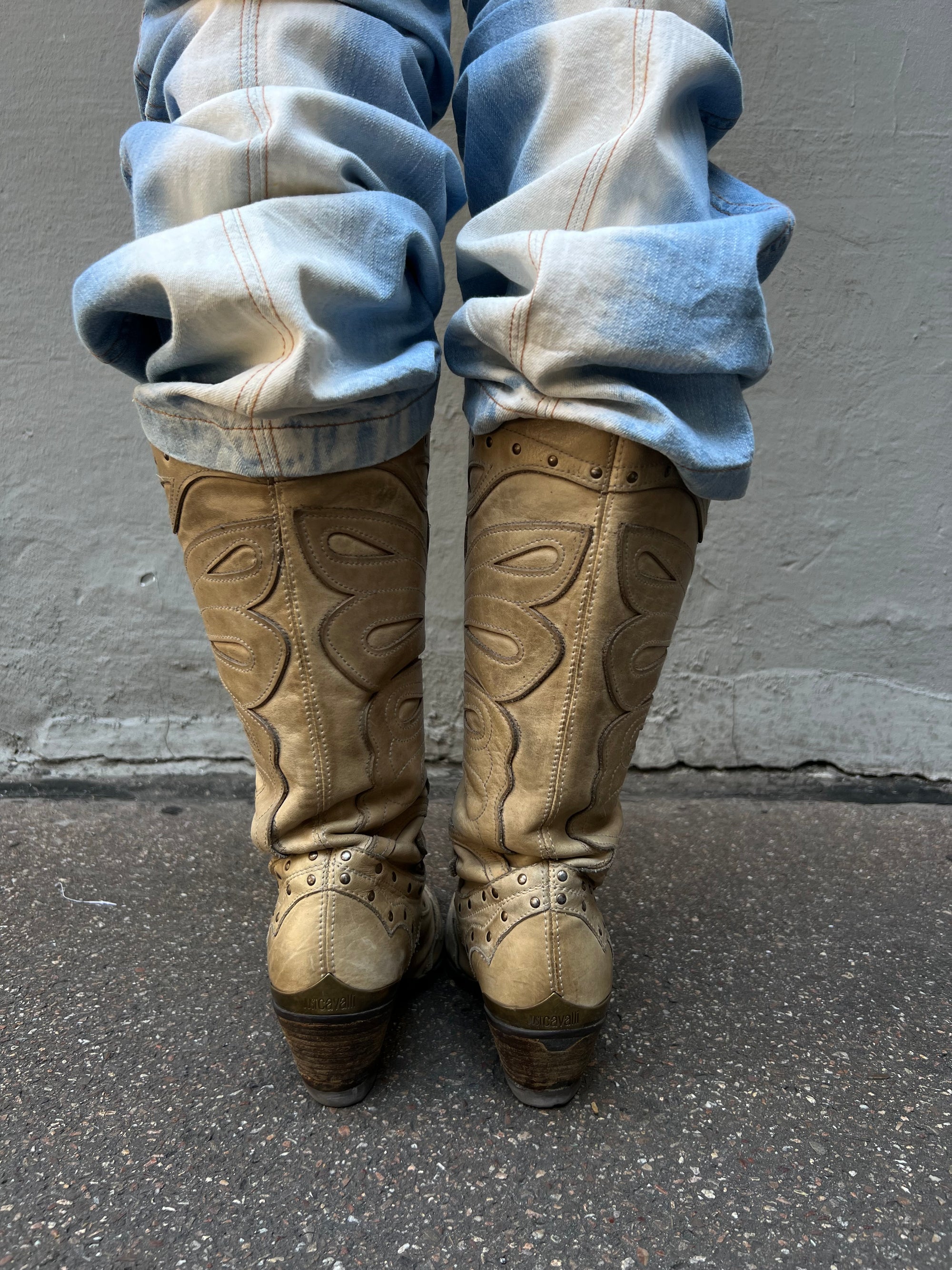 Vintage Cavalli Cowboy Boots 39