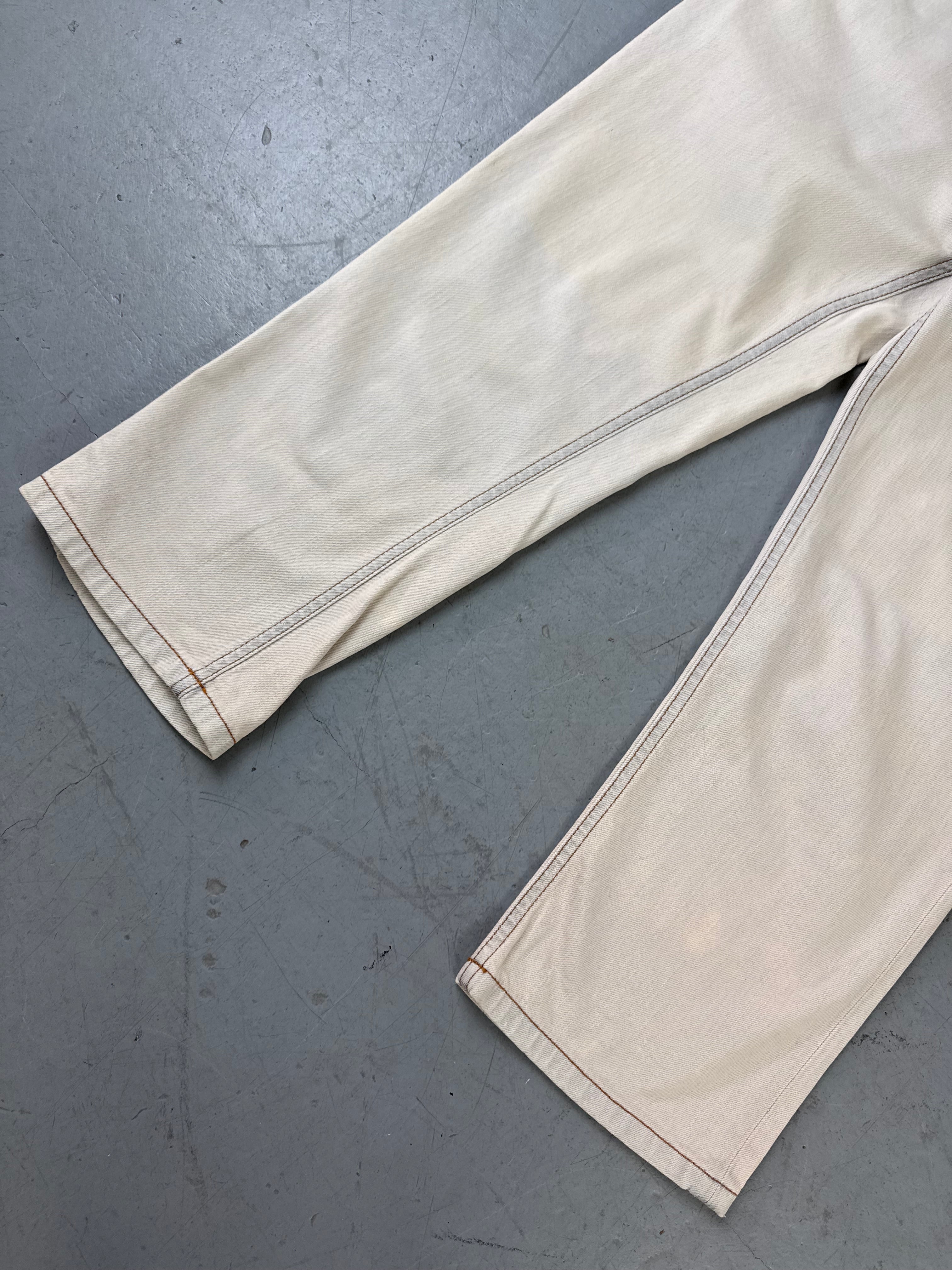 Vintage Dolce&Gabbana Beige Capri Pants für Damen. Y2K Second Hand 2000s Fashion