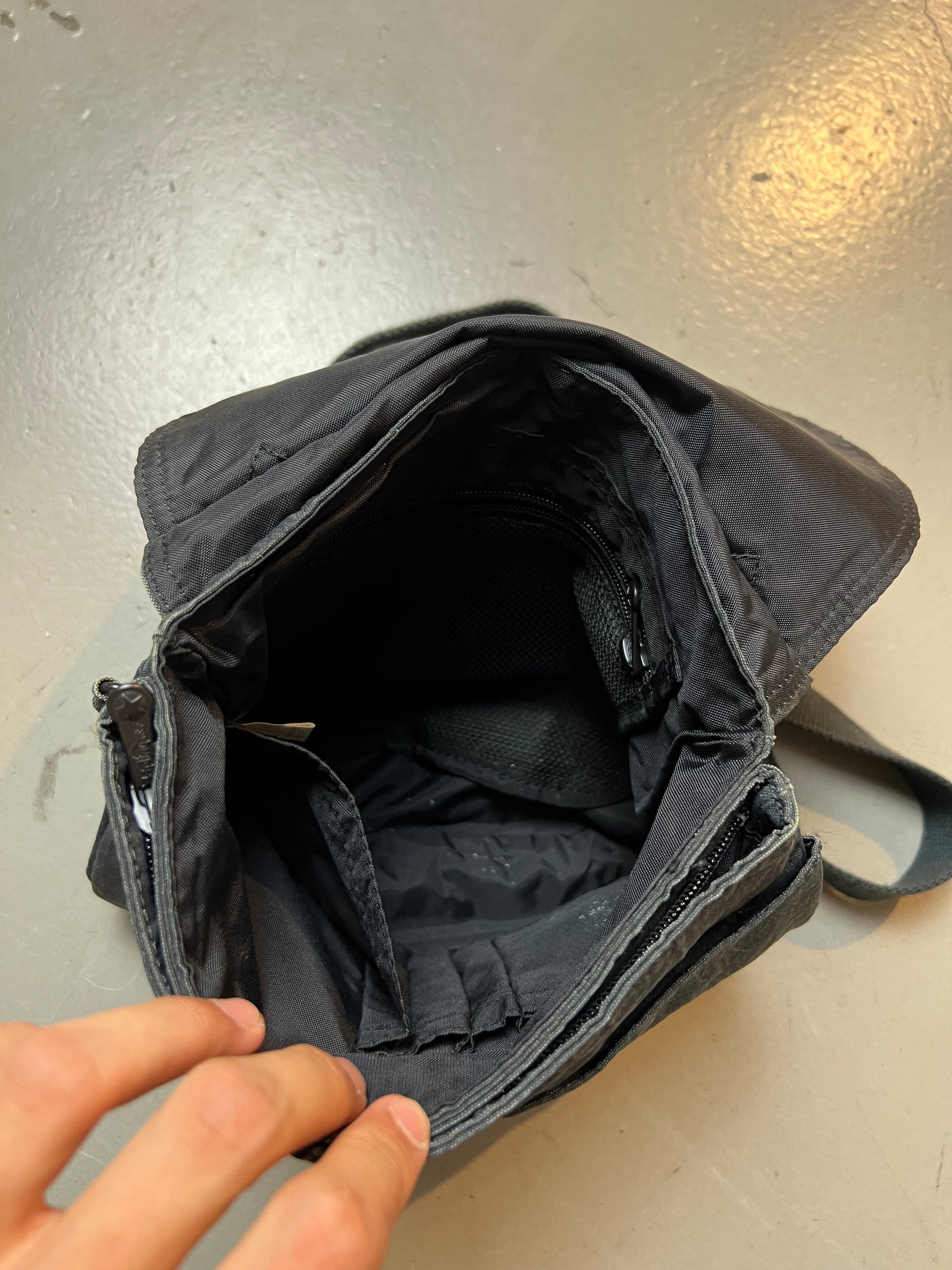 Vintage Grey Kipling Crossbody Bag