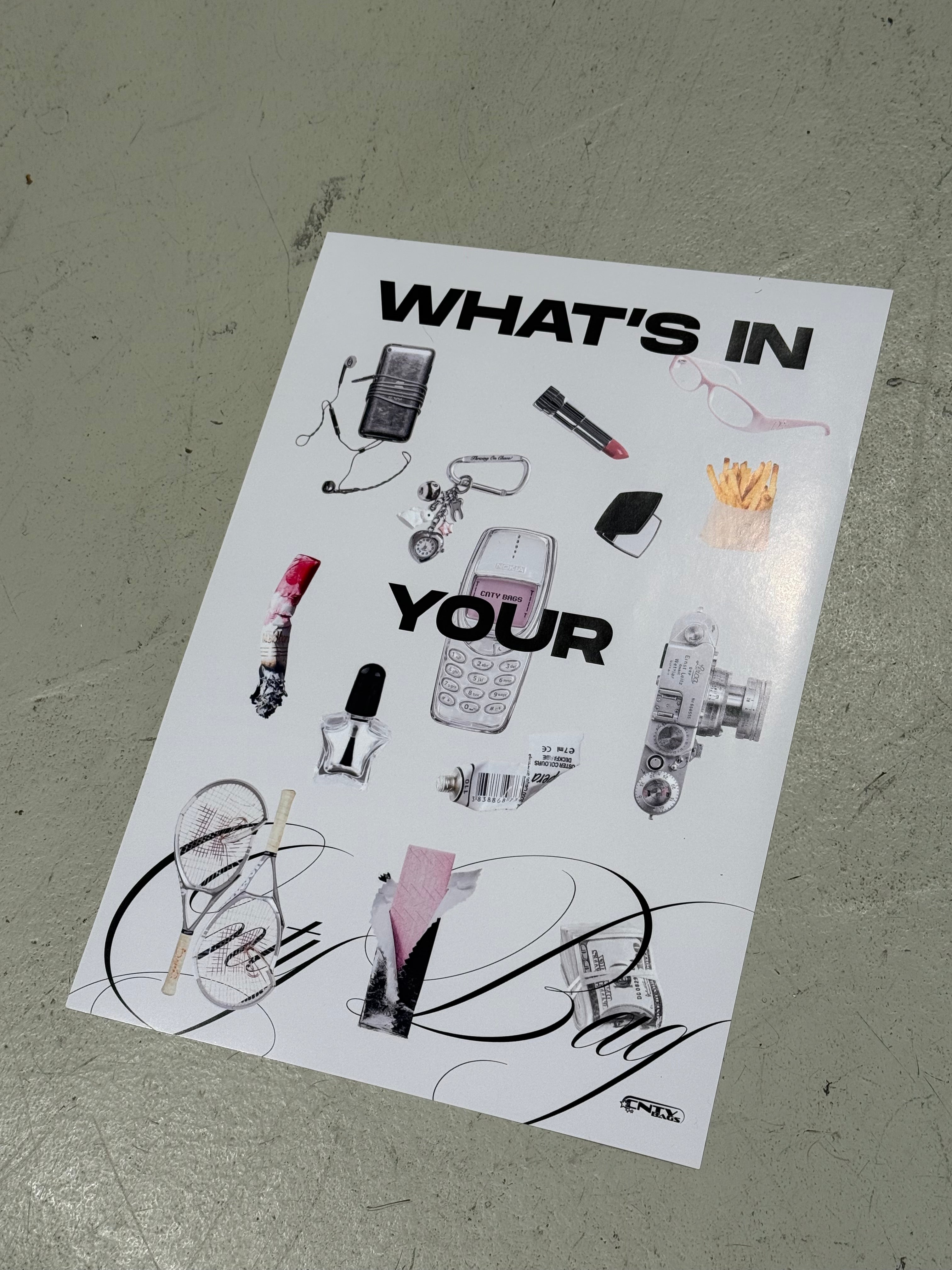 CNTY BAGS Poster DIN A4