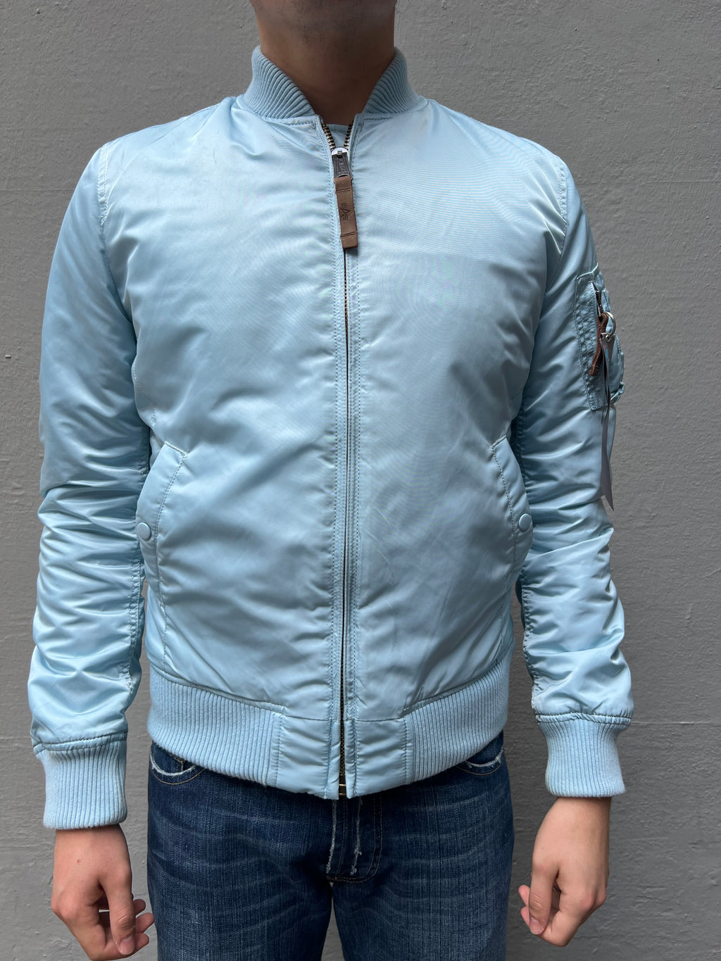 Vintage Alpha Industries Babyblue Bomber Jacket S/M