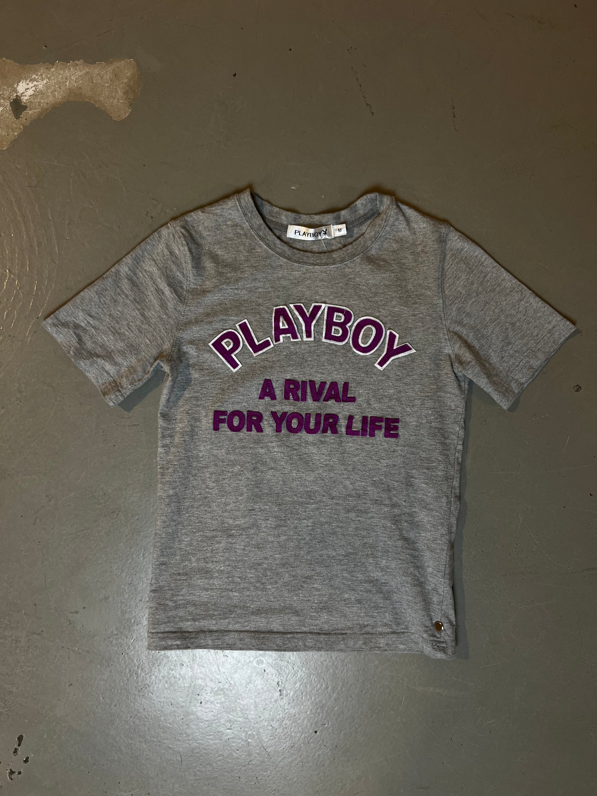 Vintage Playboy Grey/Purple Tee M