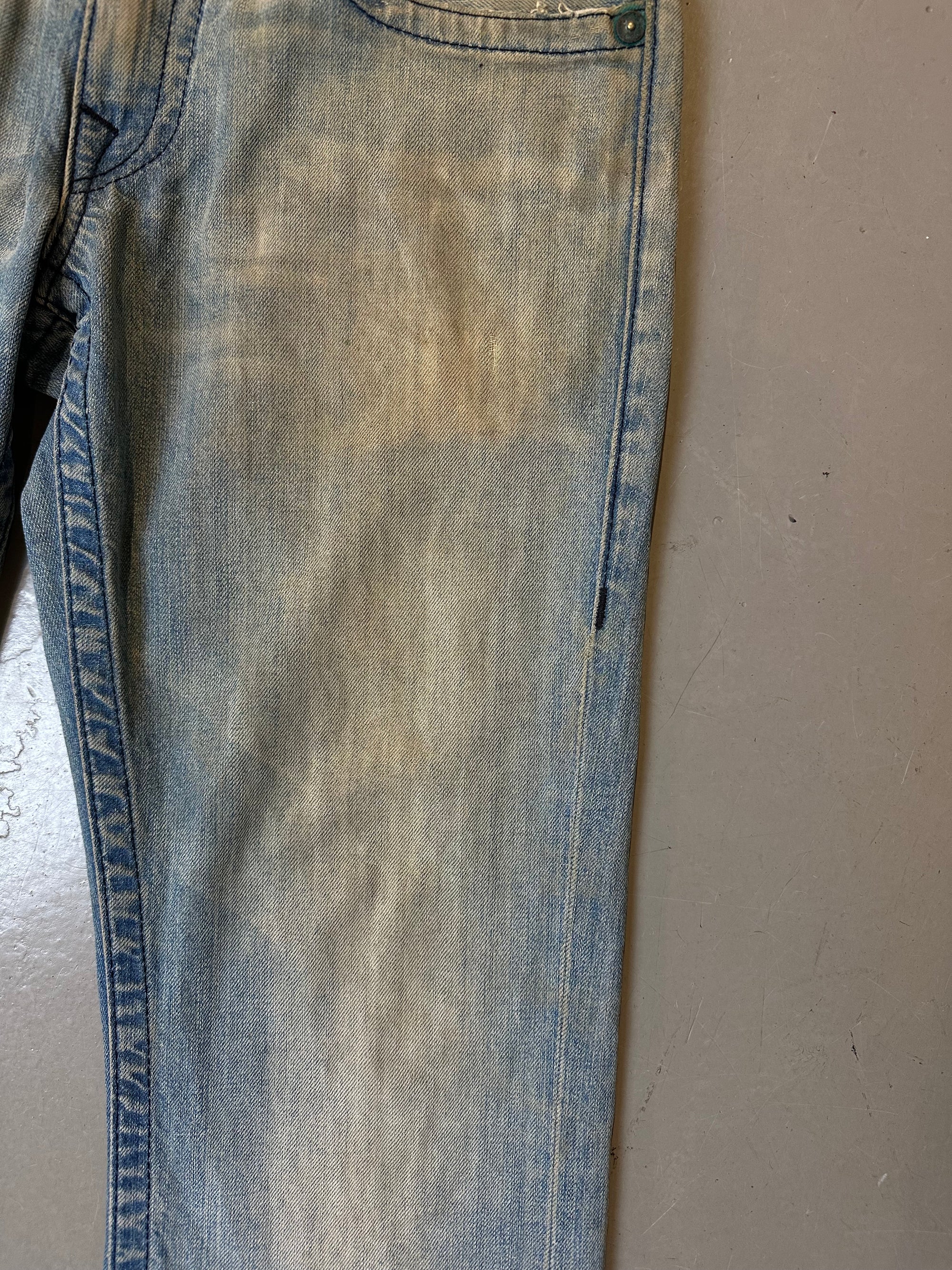 Vintage True Religion Light Blue Flared Denim M/L