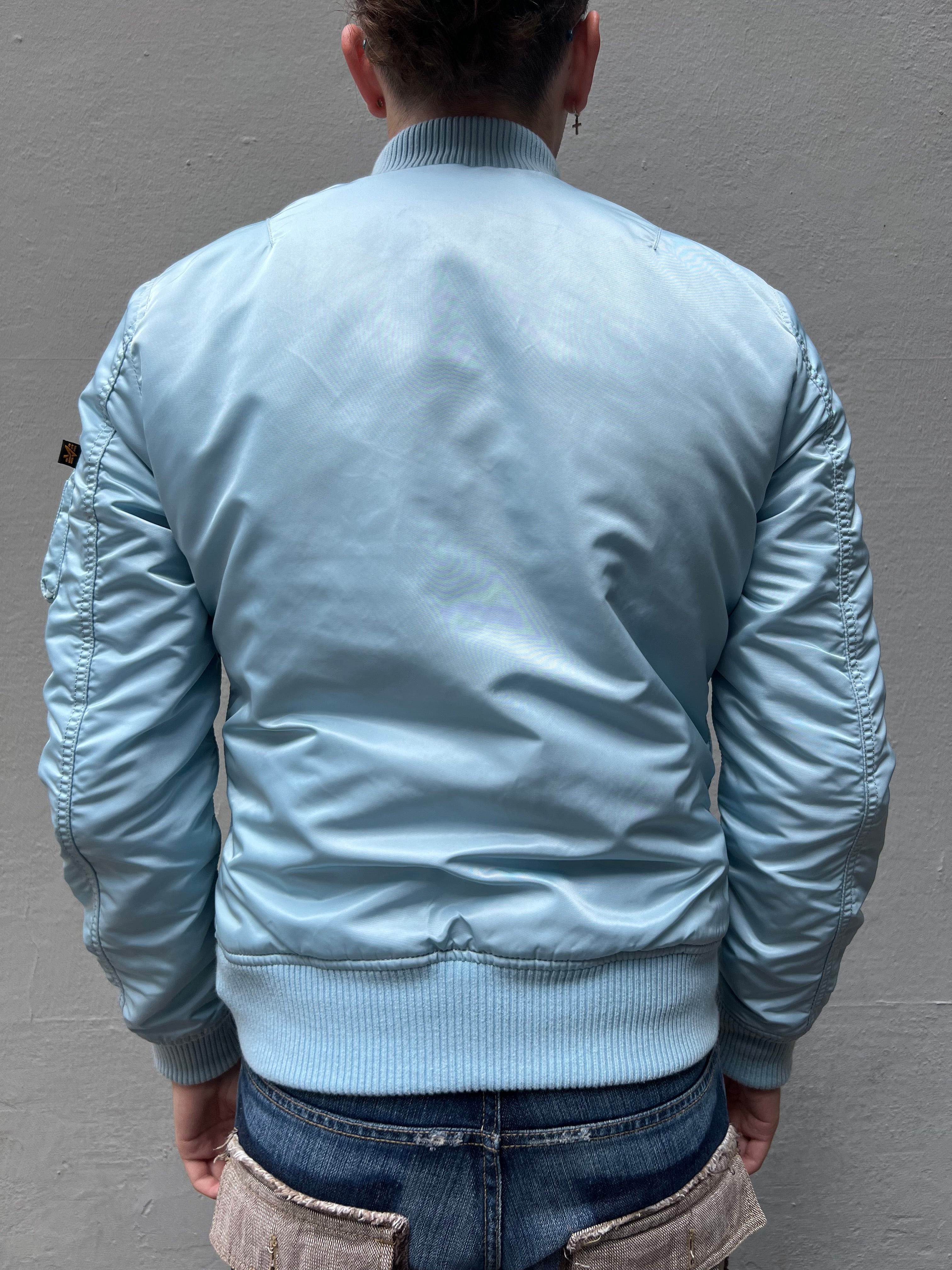 Vintage Alpha Industries Babyblue Bomber Jacket S/M