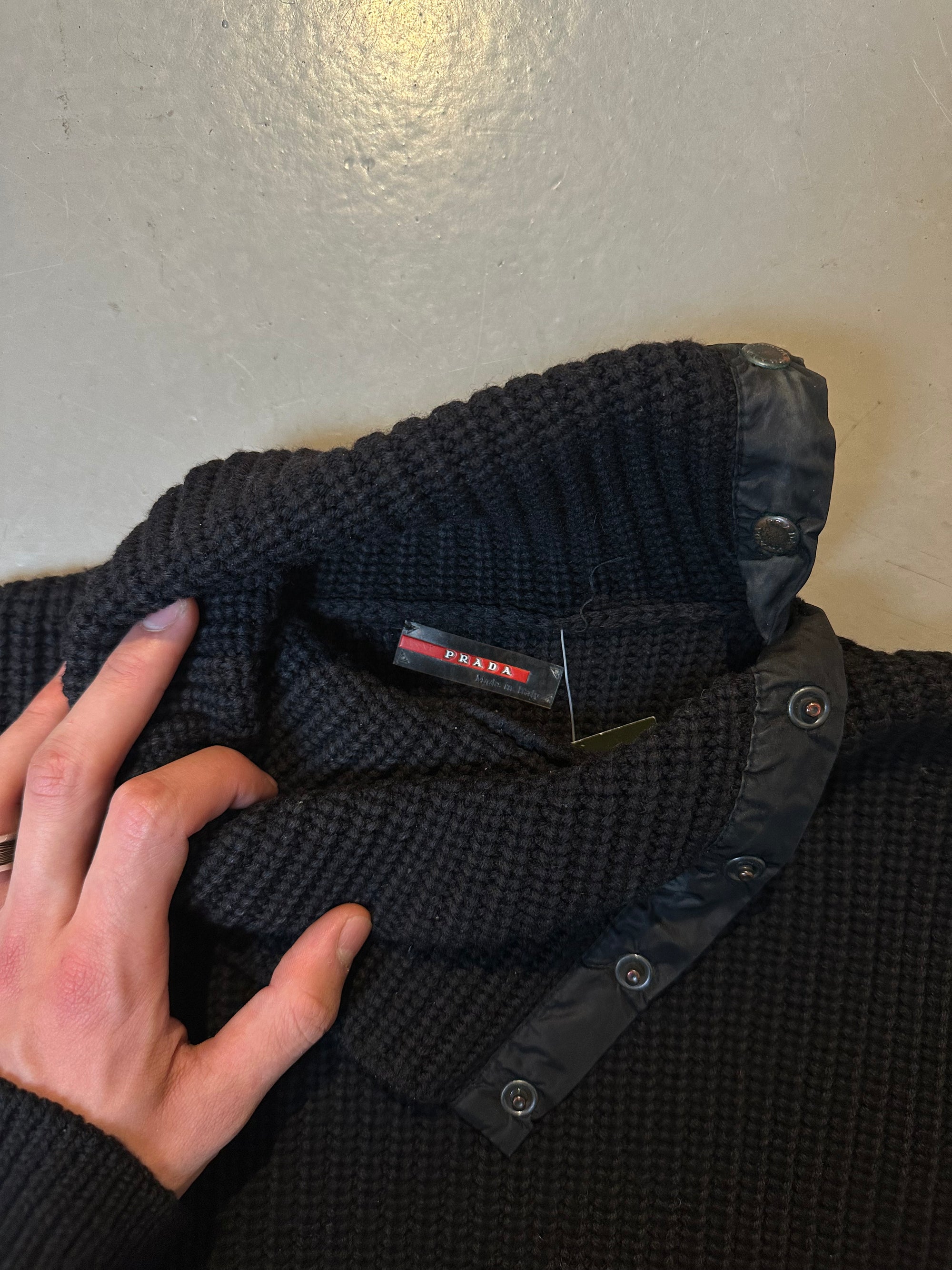 Vintage Prada Black Knit Sweater XS/S