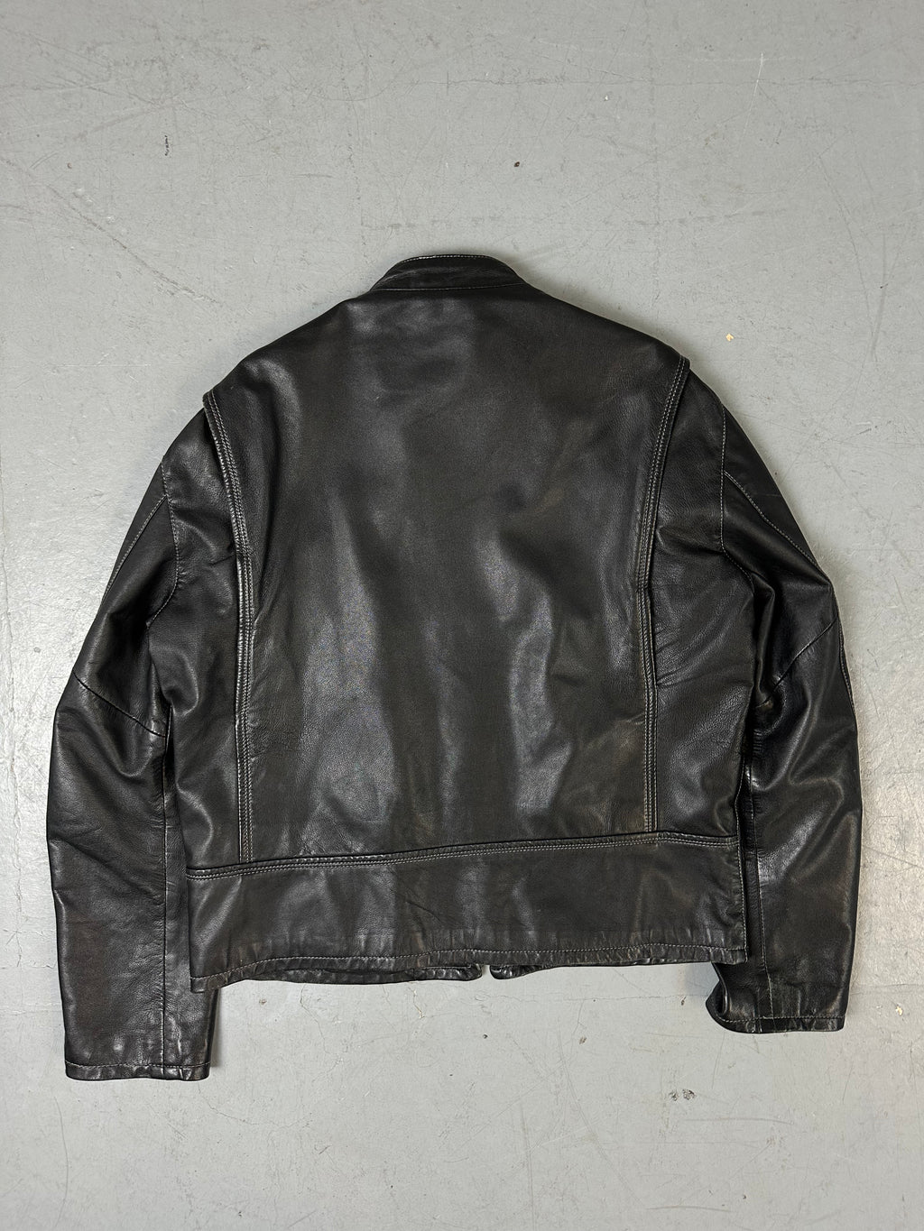 Eine schicke schwarze vintage Lederjacke von joop