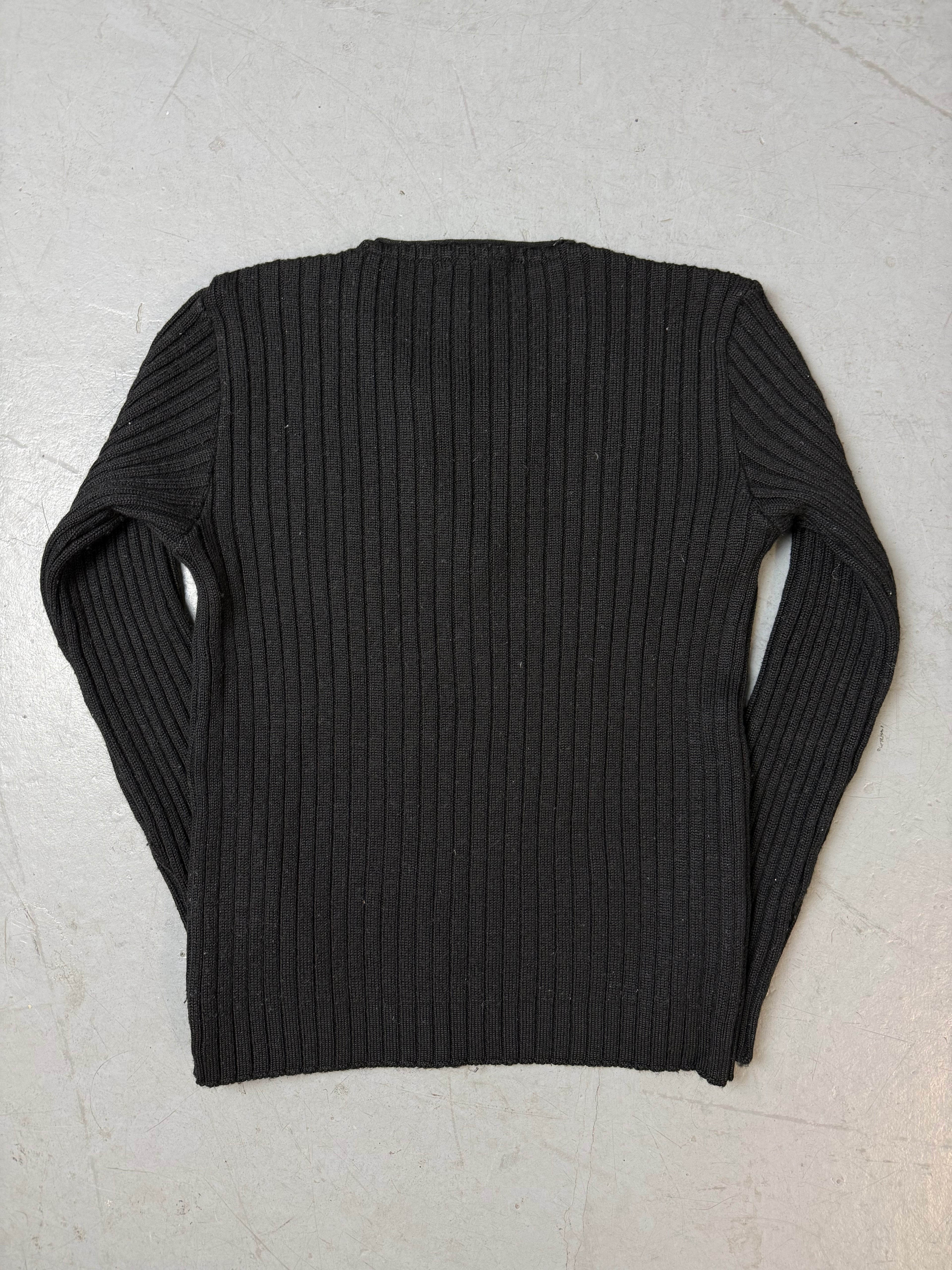Produktbild von Vintage Angel Devil Black Knit Sweater von vorne