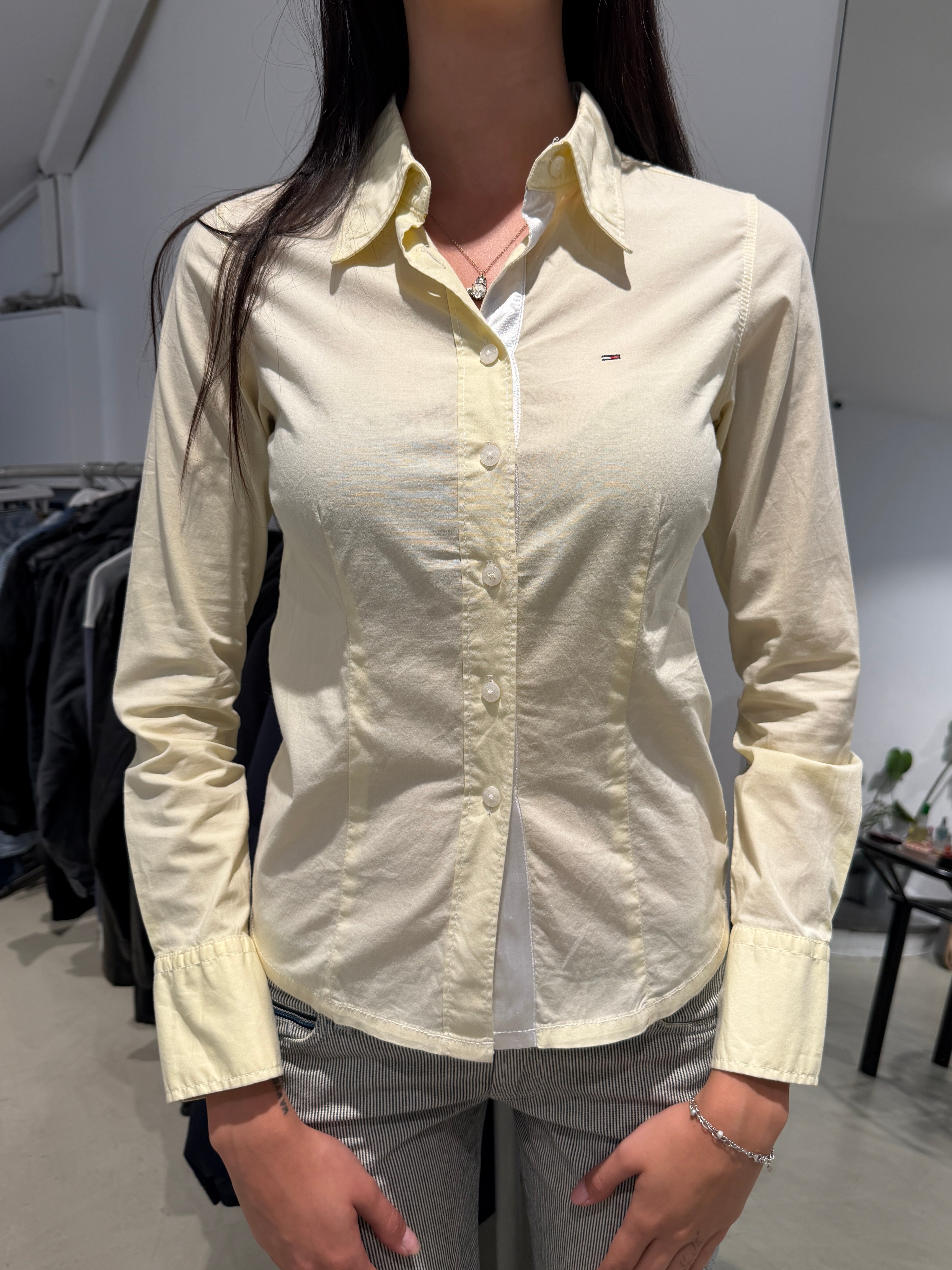 Vintage Tommy Hilfiger Yellow Shirt (XS)