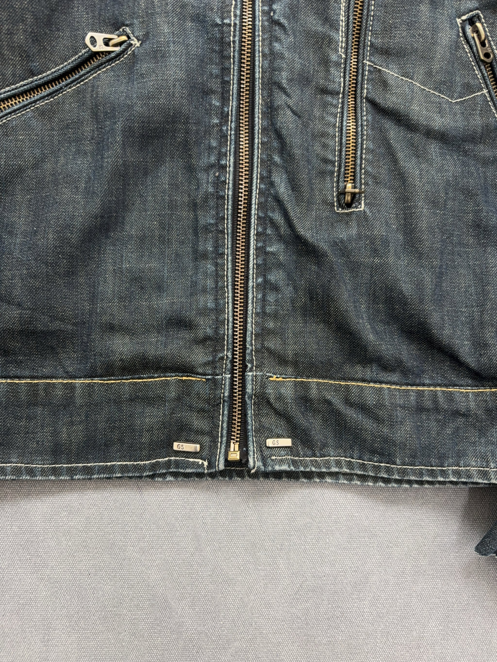 Vintage G-star Raw Denim Jacke für Herren. Y2K Second Hand 2000s Fashion