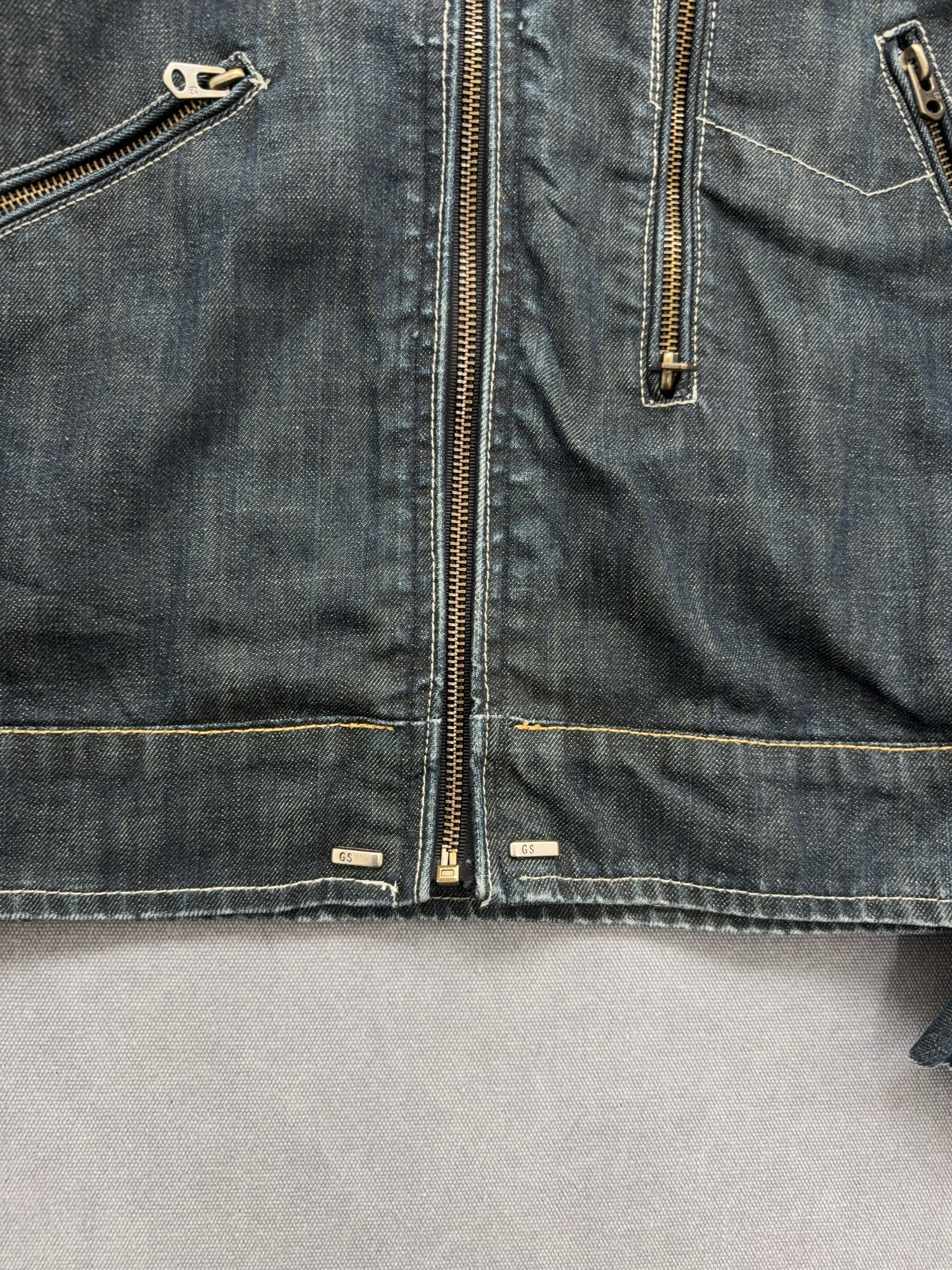 Vintage G-star Raw Denim Jacke für Herren. Y2K Second Hand 2000s Fashion