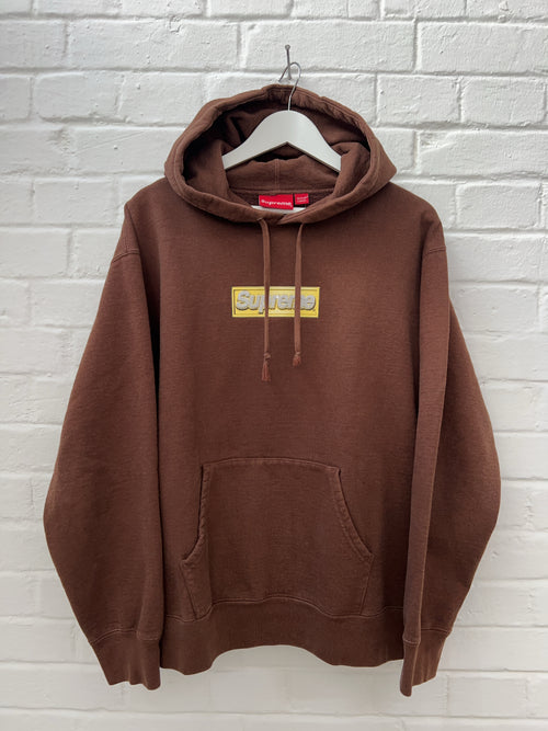 Supreme Bling Box Logo Hooded Sweatshirt (M)