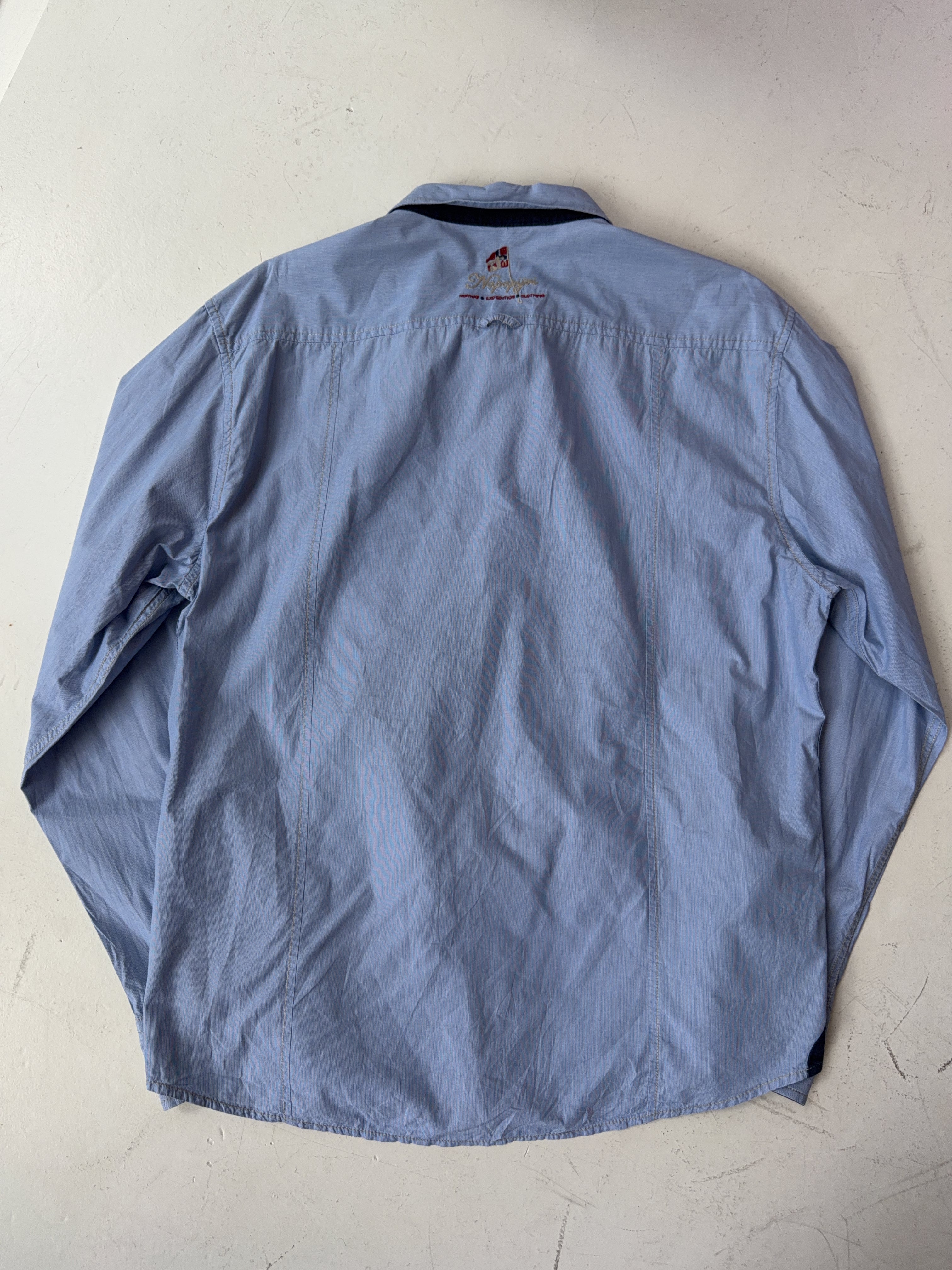 Vintage Napapijri Blue Shirt (XL)