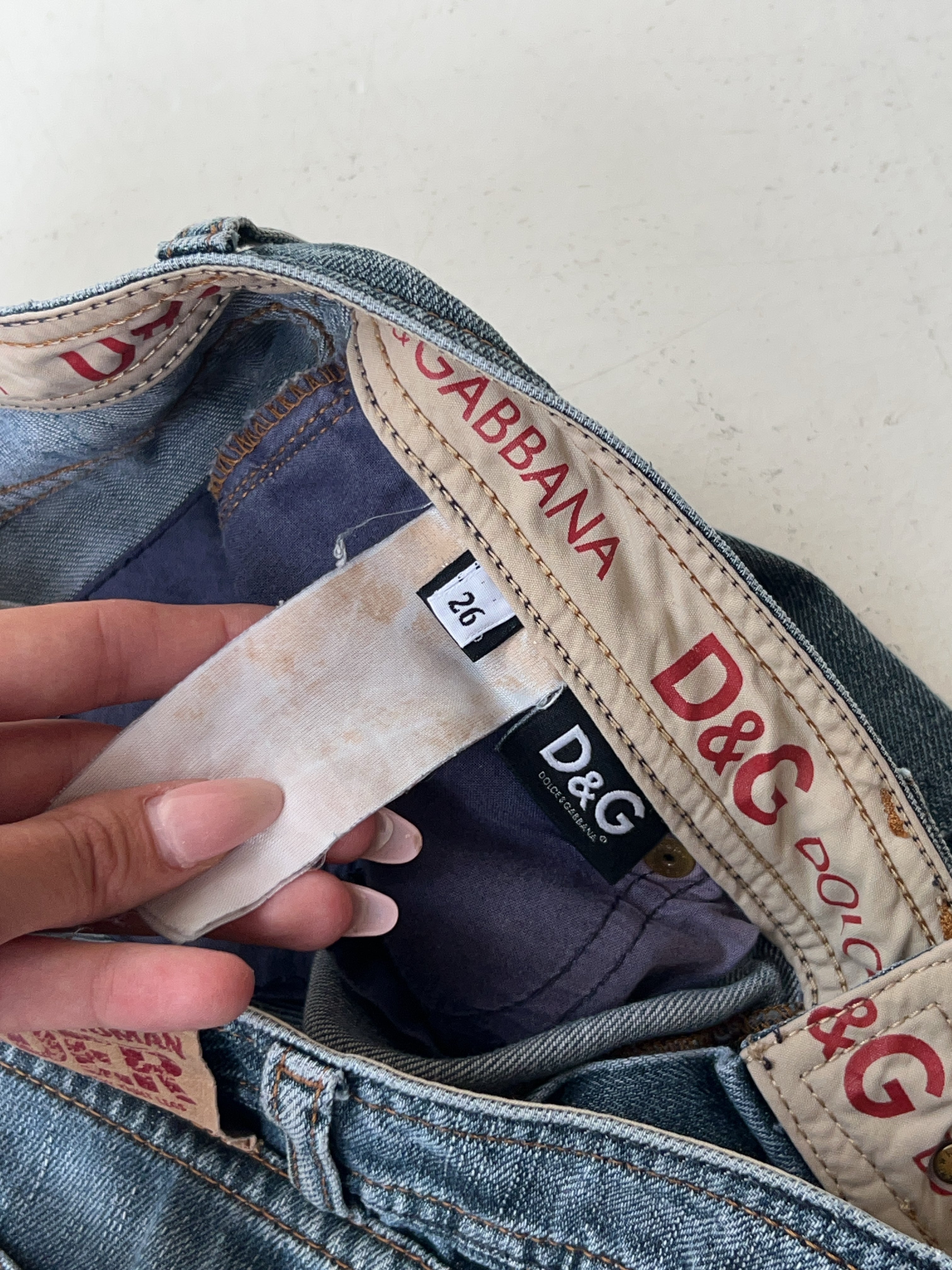 Vintage Dolce & Gabbana Midwaist Reworked Jeans (S)