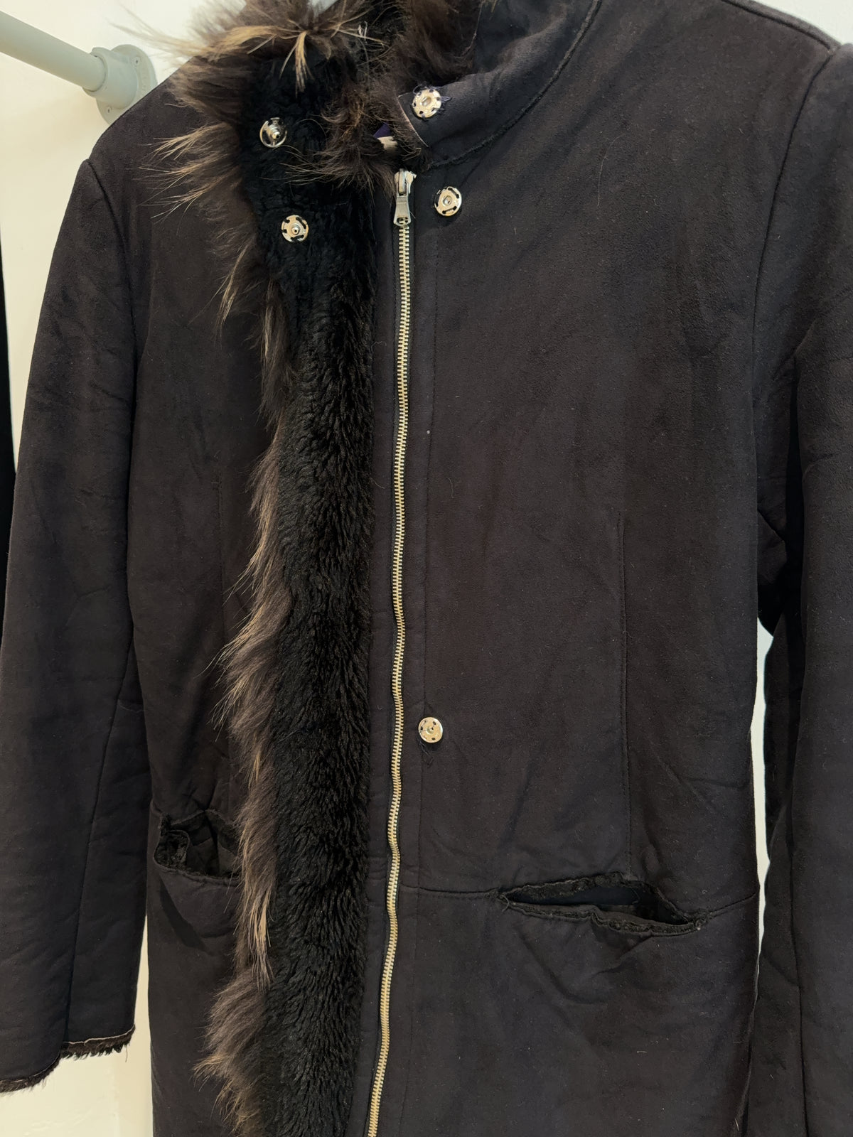Vintage Faux Fur Mantel (M)