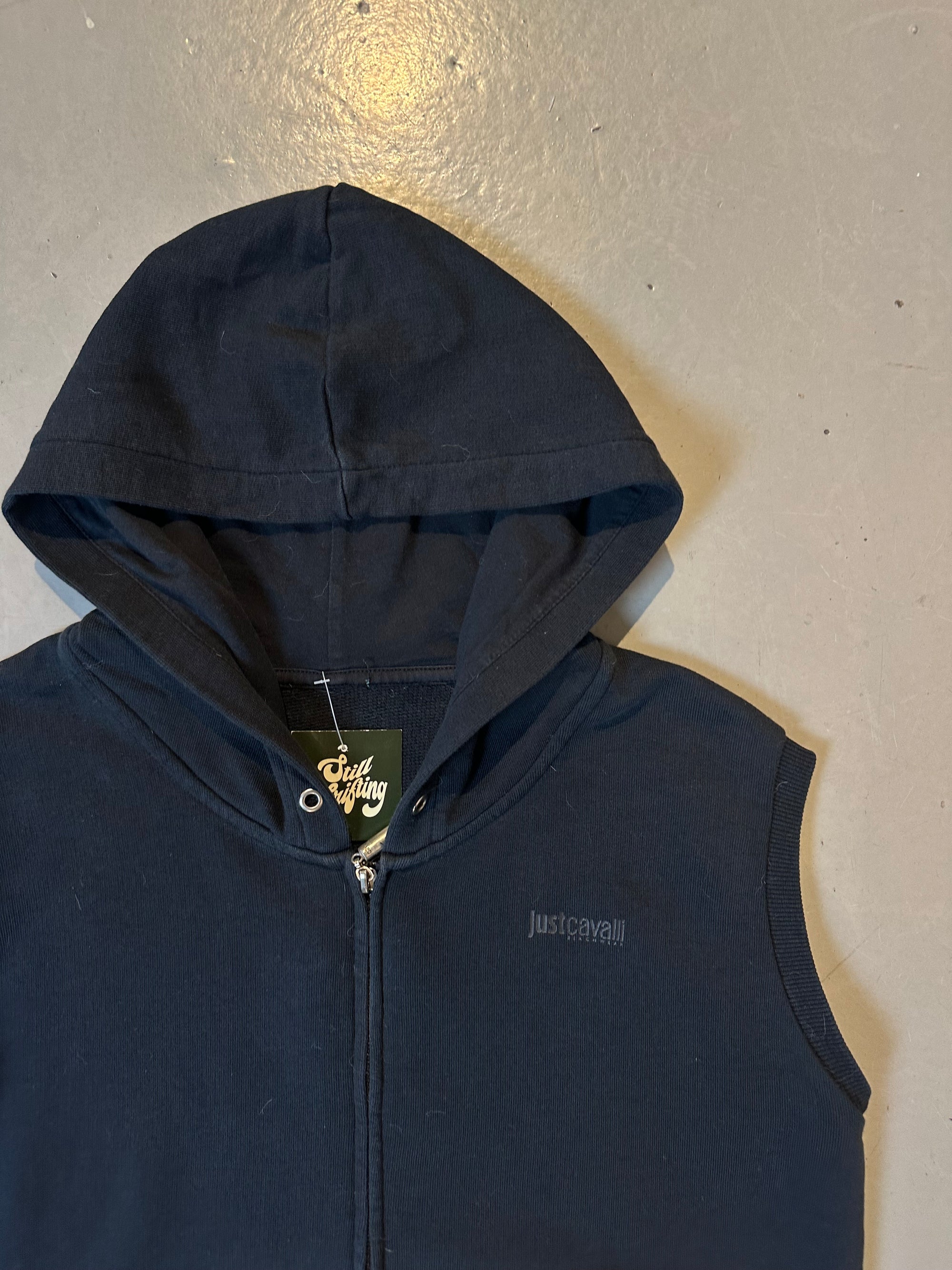 Vintage Sleevless Cavalli Hood-Zip S