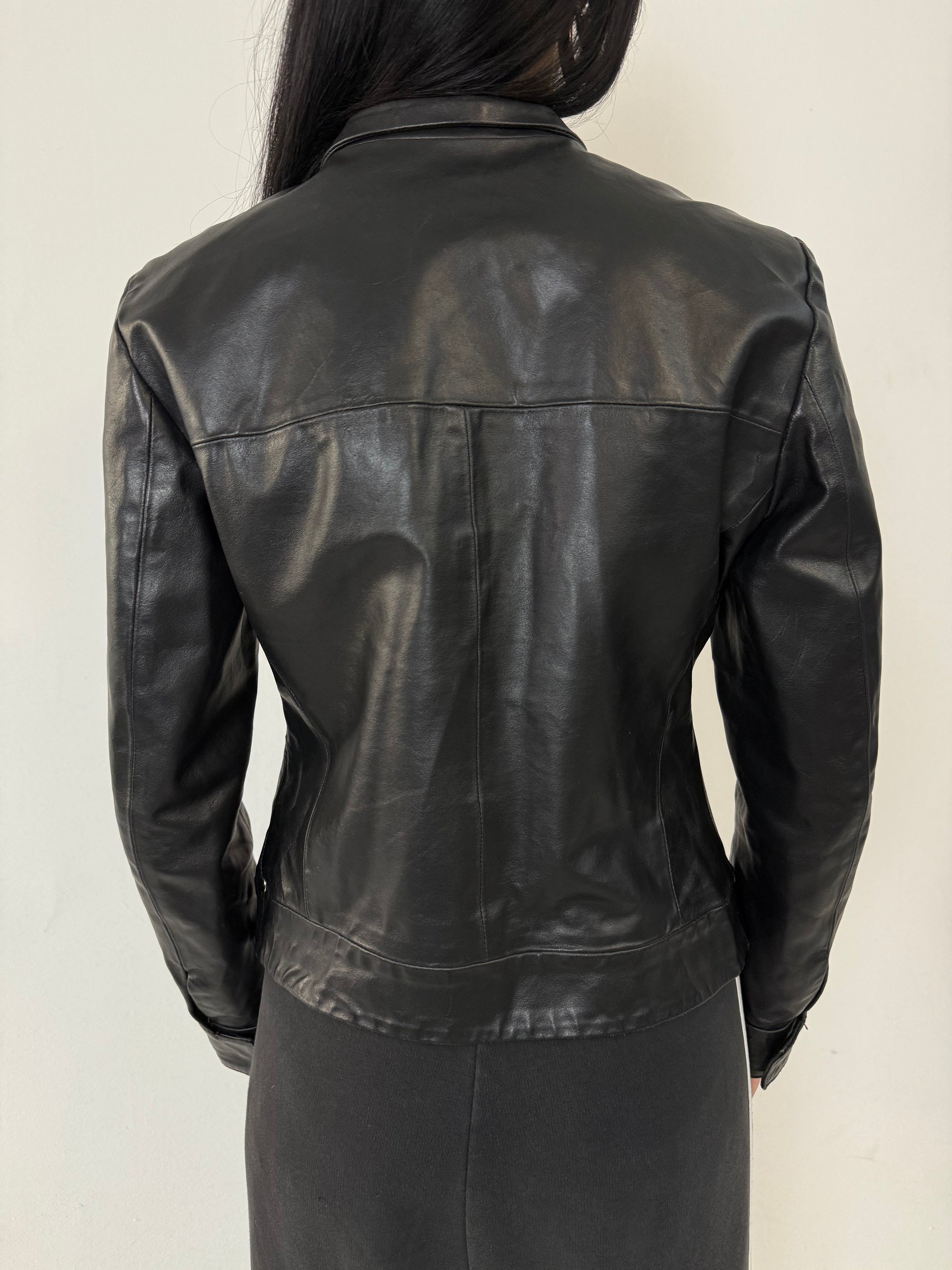 Vintage Kocca Black Leather Jacket S/M