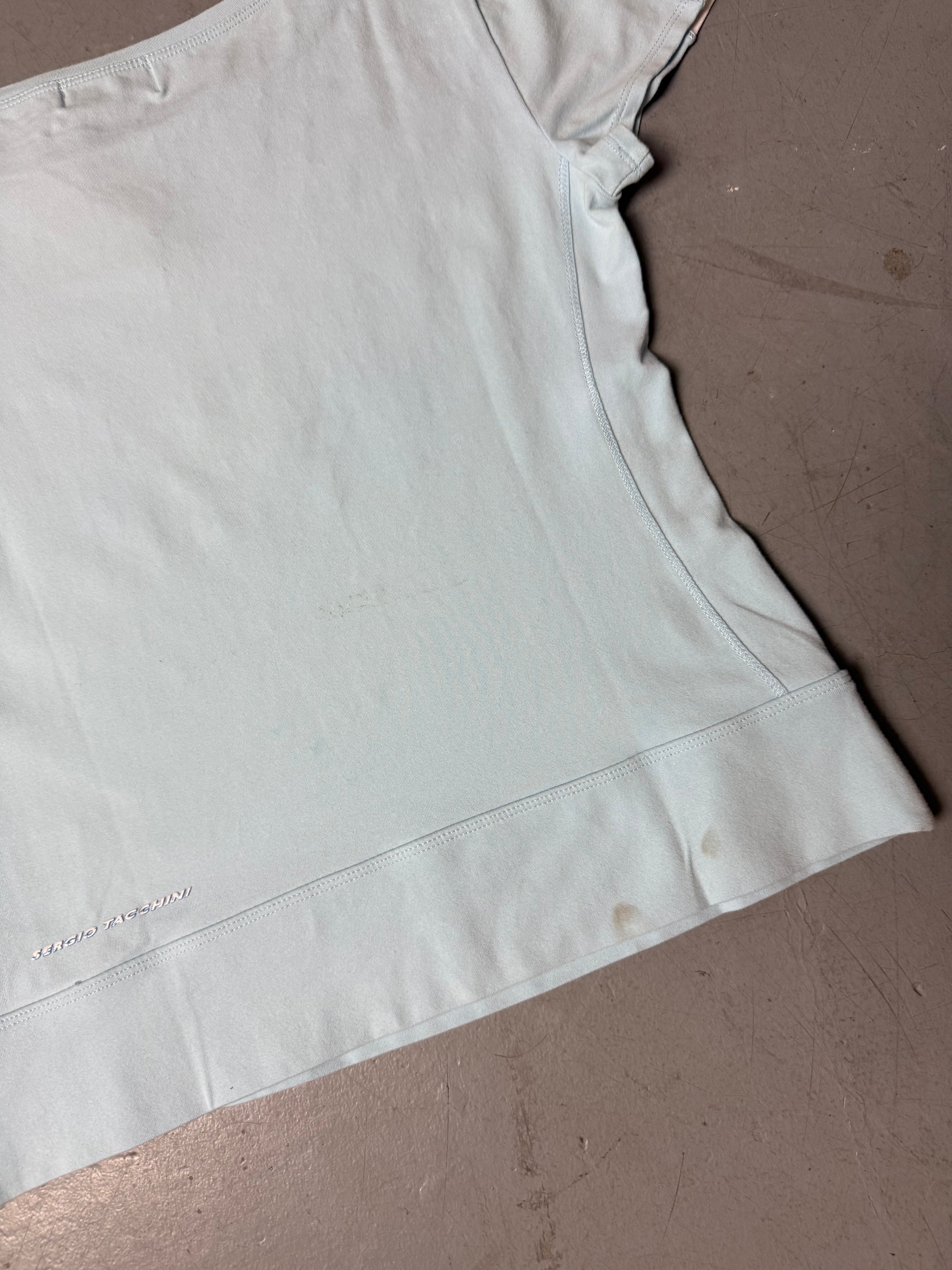 Vintage Sergio Tacchini Baby Blue T-Shirt M