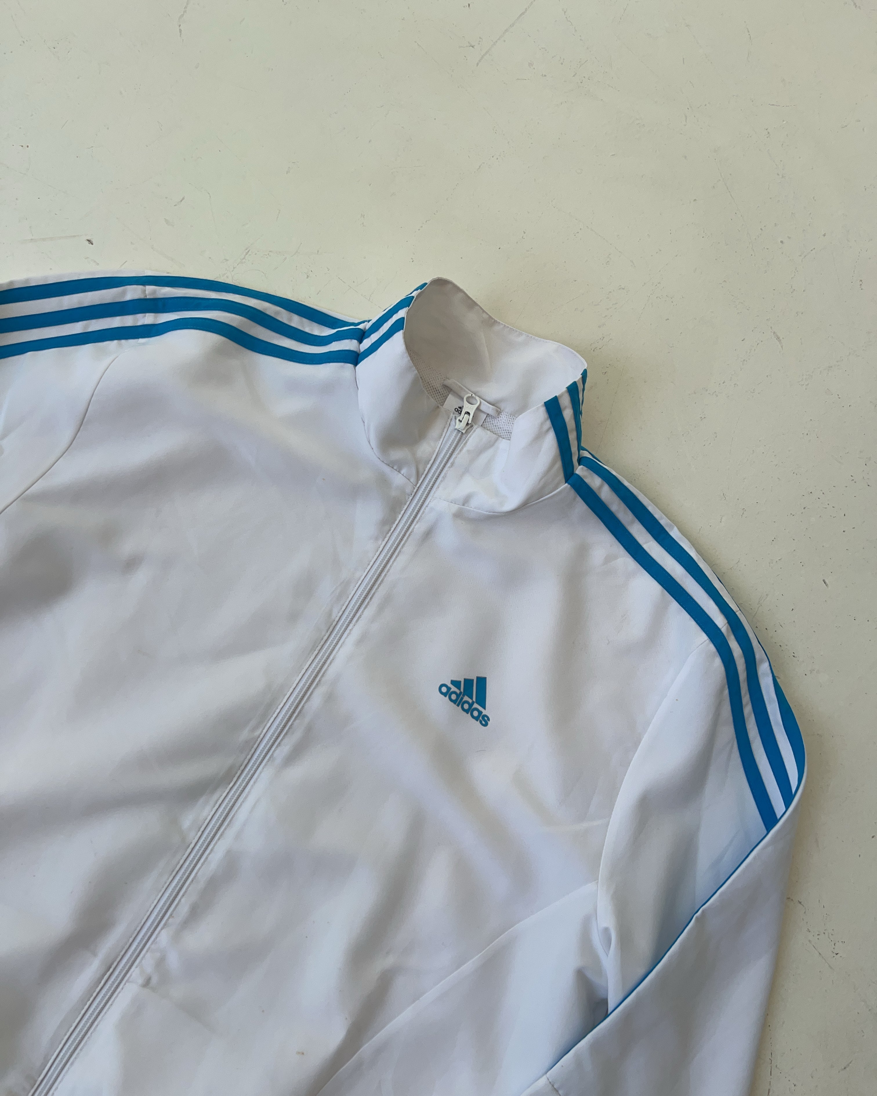 Vintage Adidas Weiße Jacke (XL)