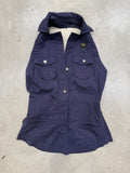 Vintage Blauer Dark Blue Neckholder Top S