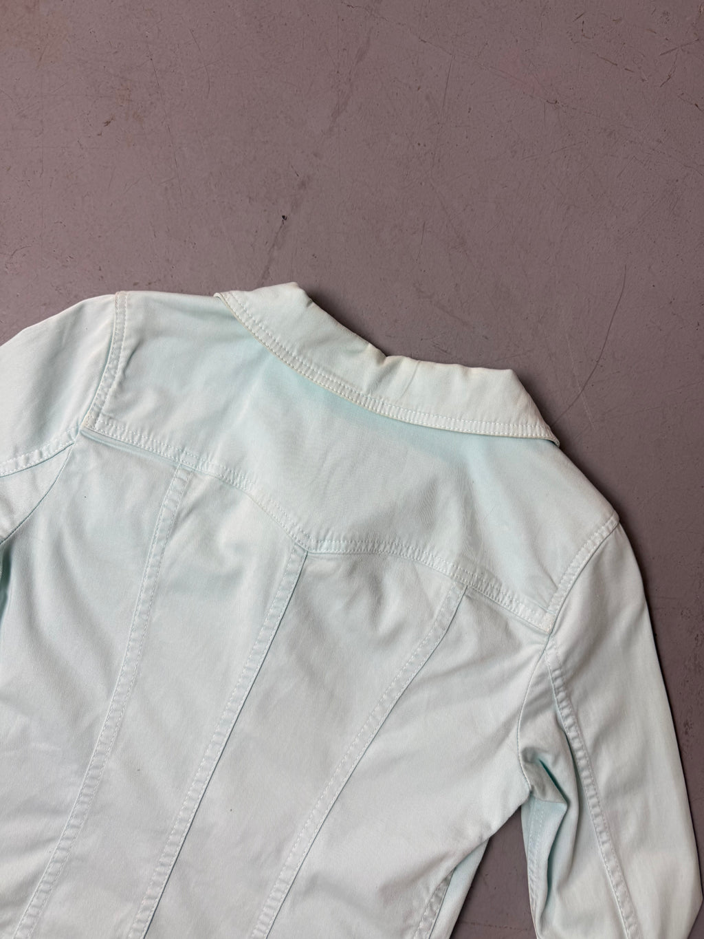 Vintage Dolce&Gabbana Turqoise Denim Jacket S