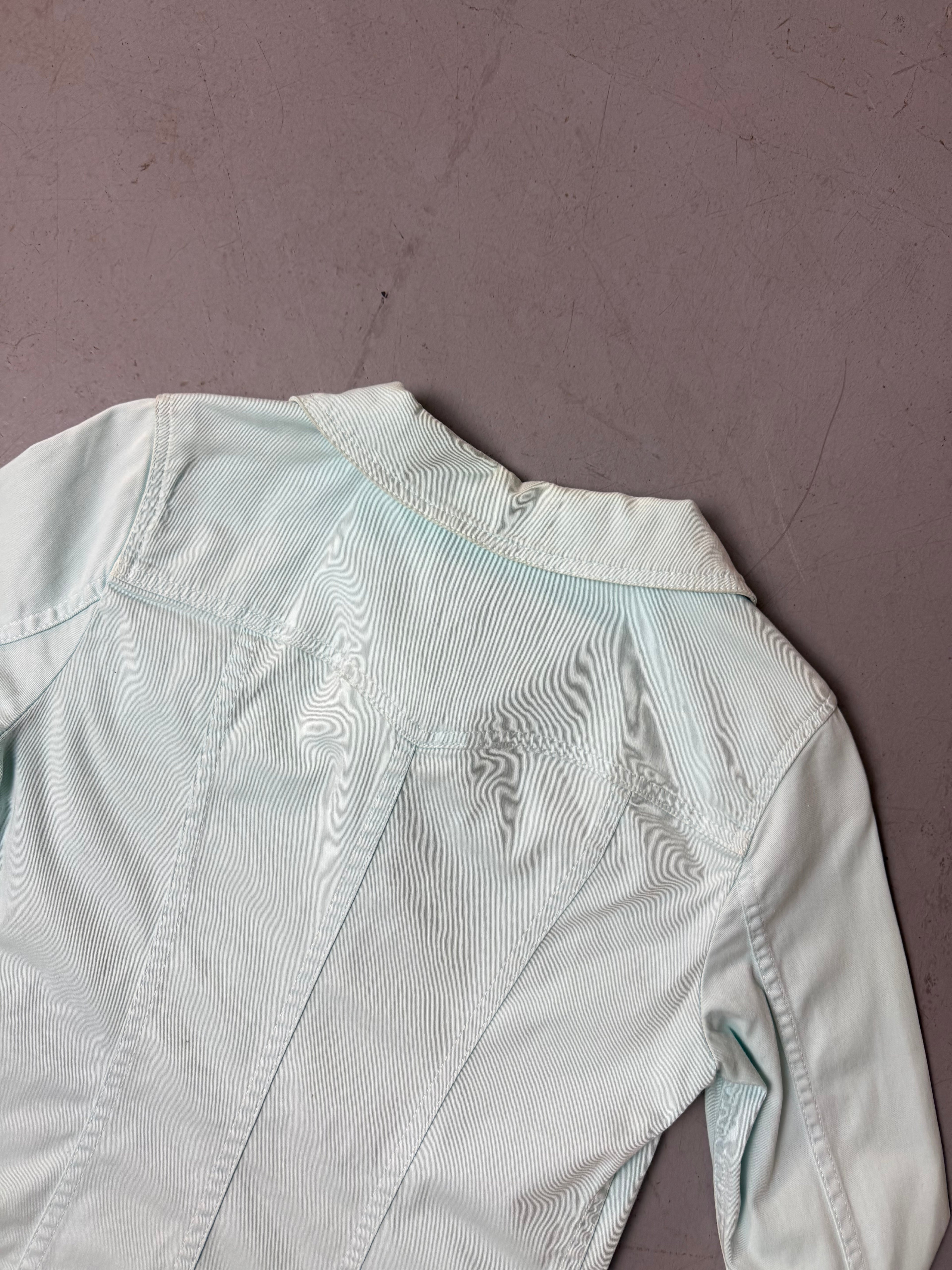 Vintage Dolce&Gabbana Turqoise Denim Jacket S