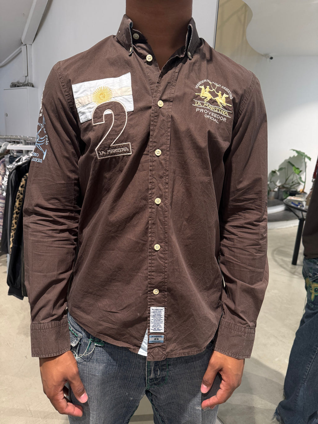 Vintage La Martina Brown Shirt (L)