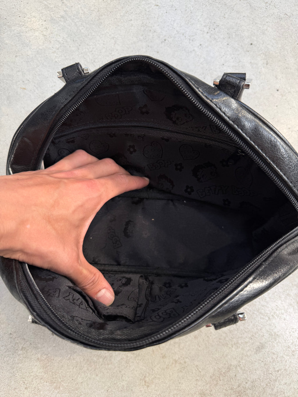 Vintage Betty Boop Las Vegas Bag für Frauen. Y2K Second Hand 2000s Fashion