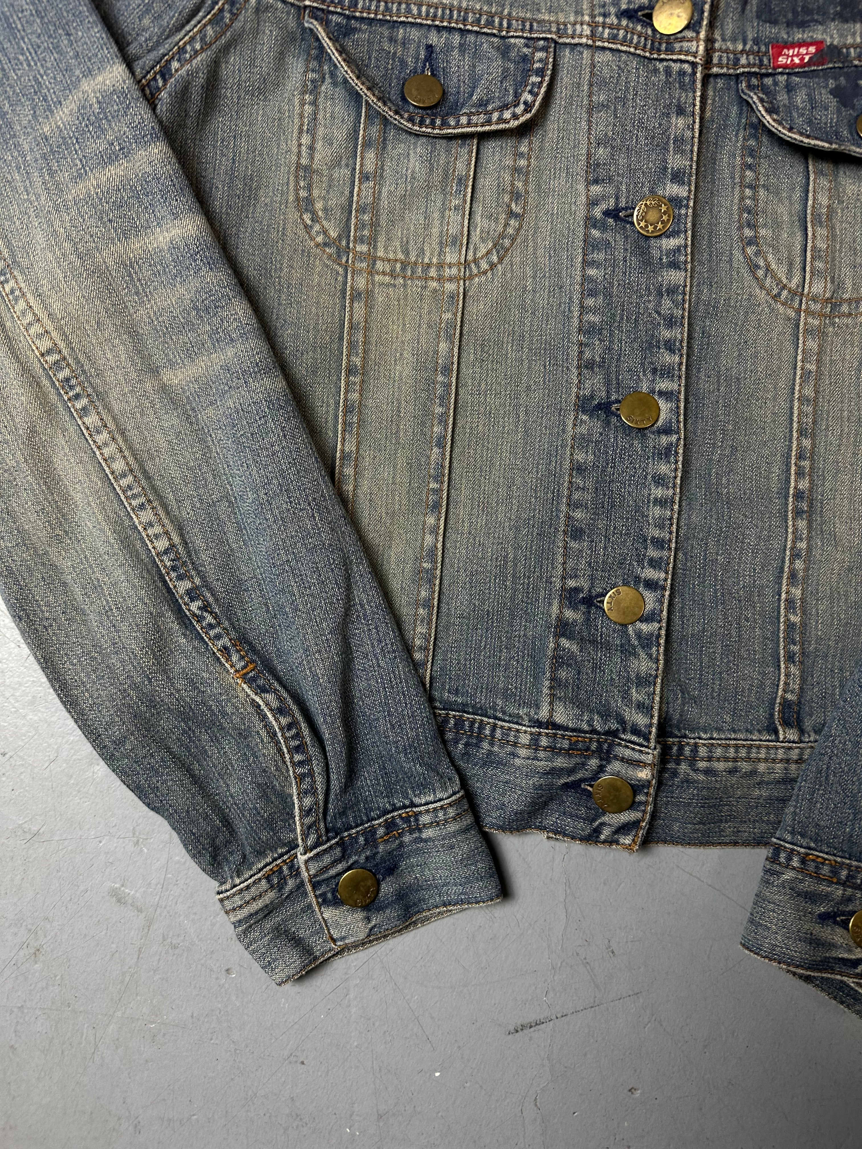 Vintage Miss Sixty Cropped Jeans Jacket S/M