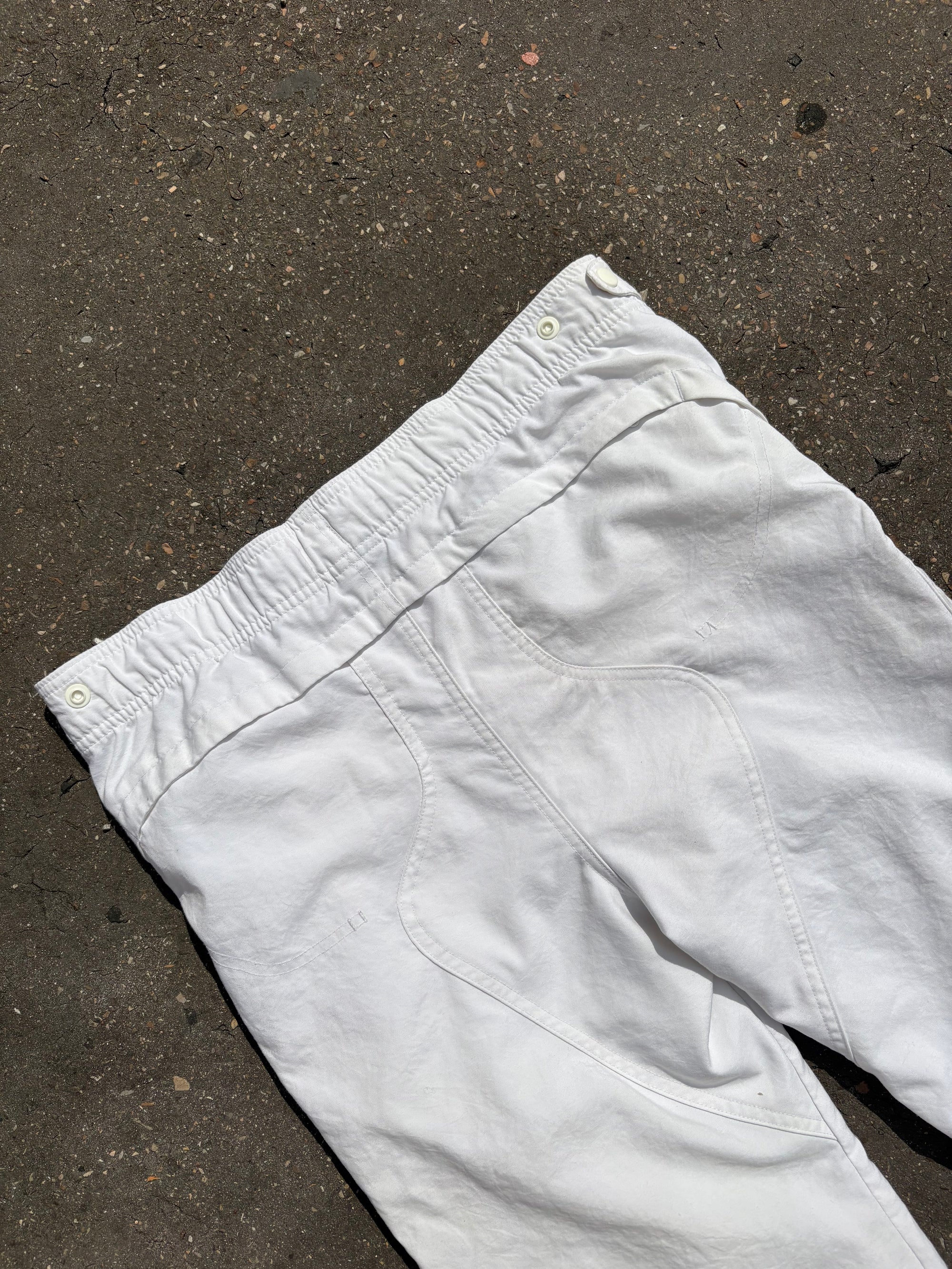 Vintage 3/4 White Nike Track Pants M/L
