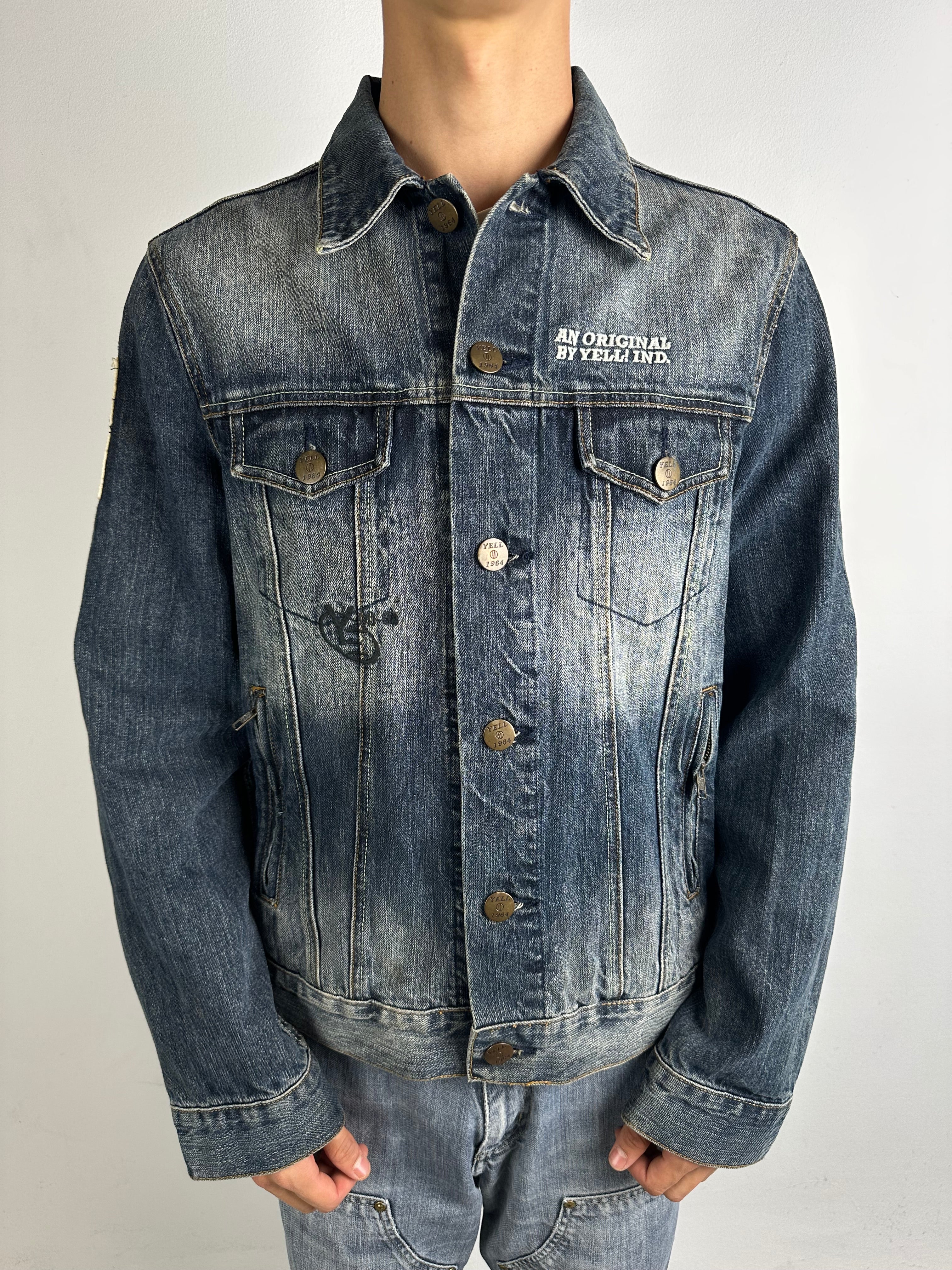 Vintage Yell! Jeans Jacket with Backprint L