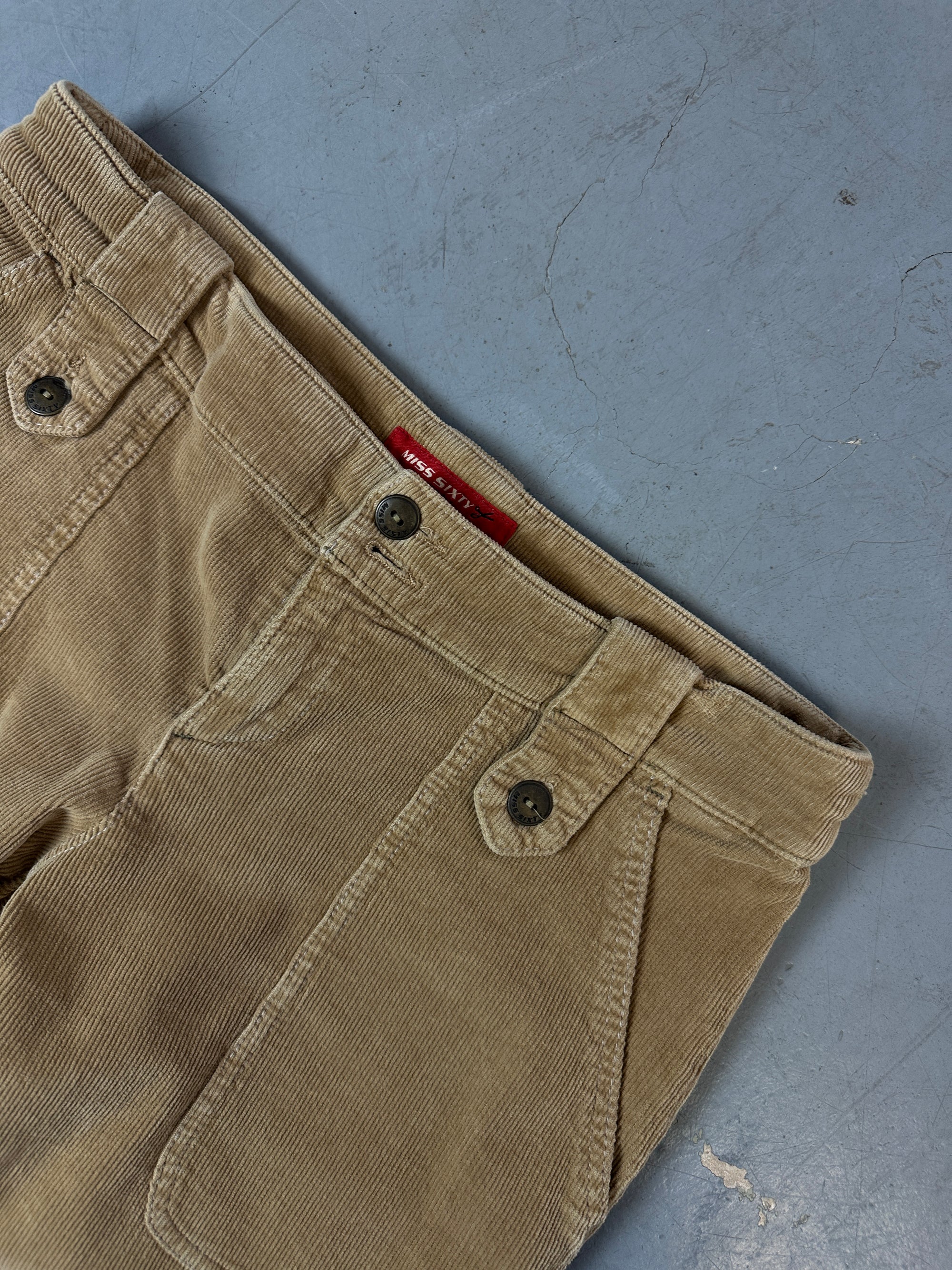 Vintage Miss Sixty Cord Cargo Pants M