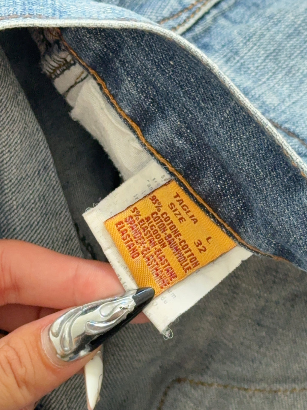Vintage Denim Mini Rock (L)
