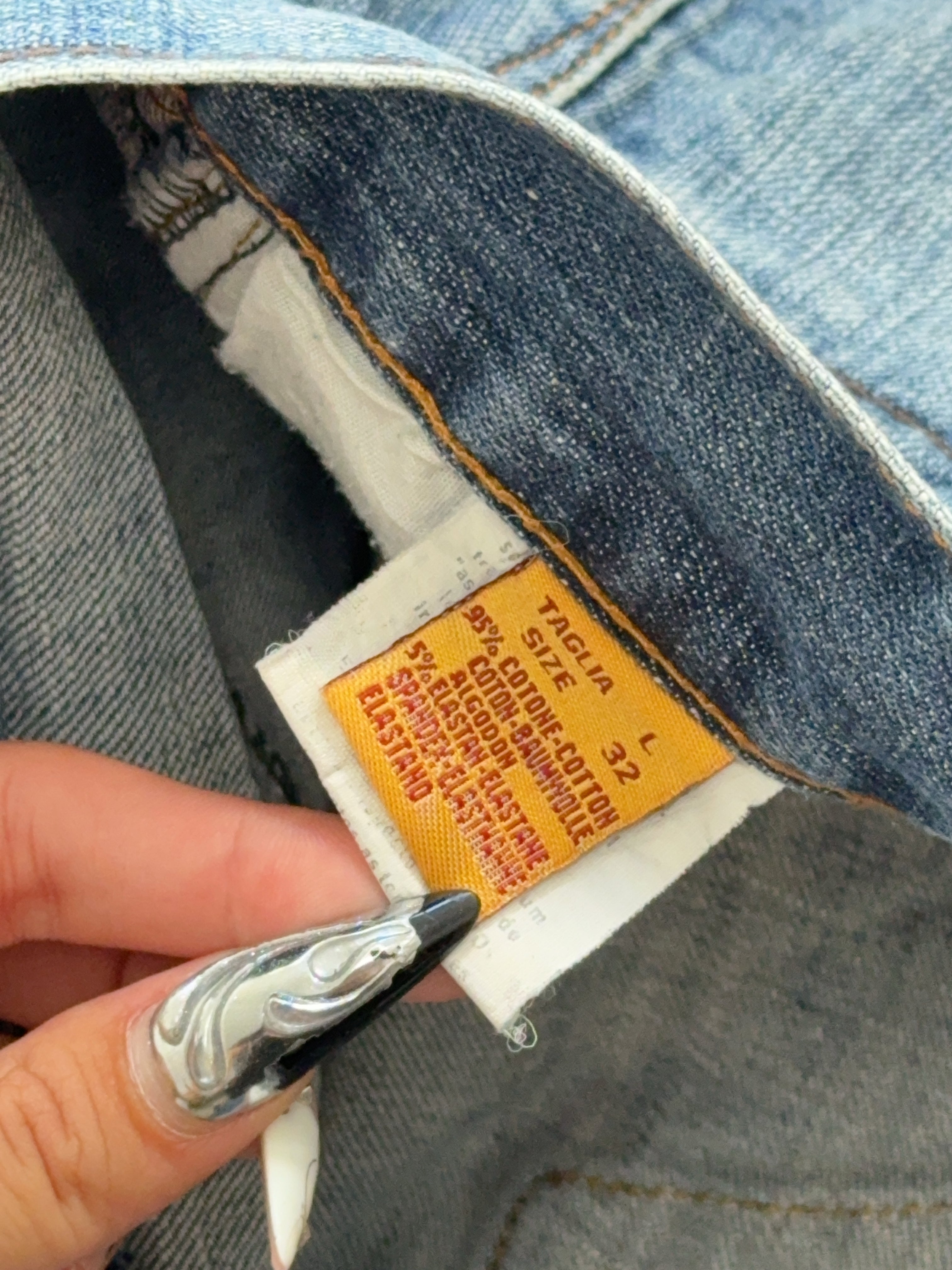 Vintage Denim Mini Rock (L)