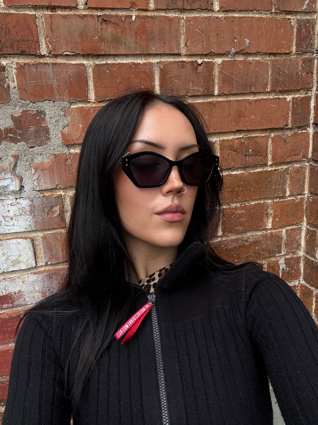 Schwarze Cateye Sonnenbrille von Dior 