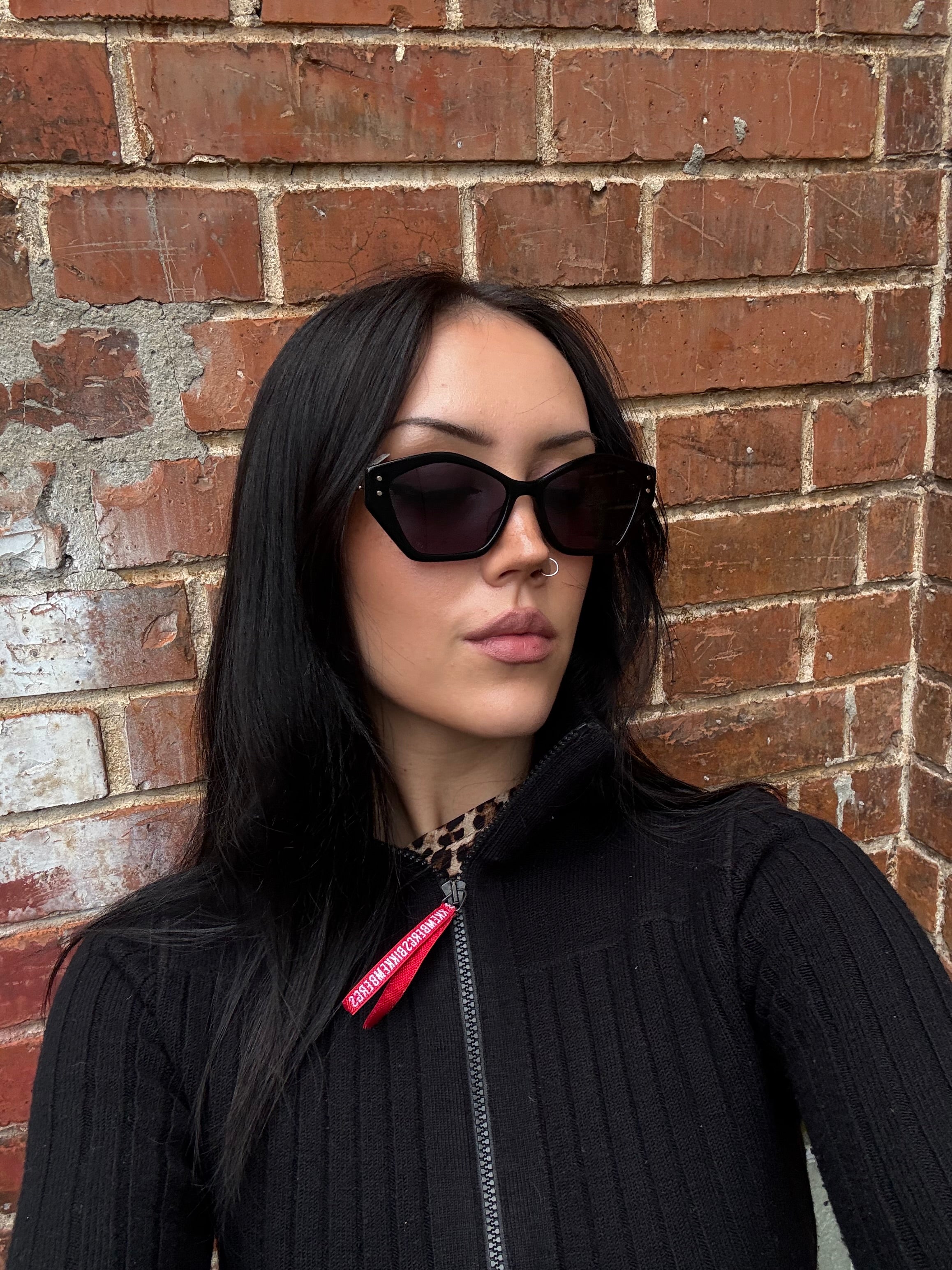 Schwarze Cateye Sonnenbrille von Dior 