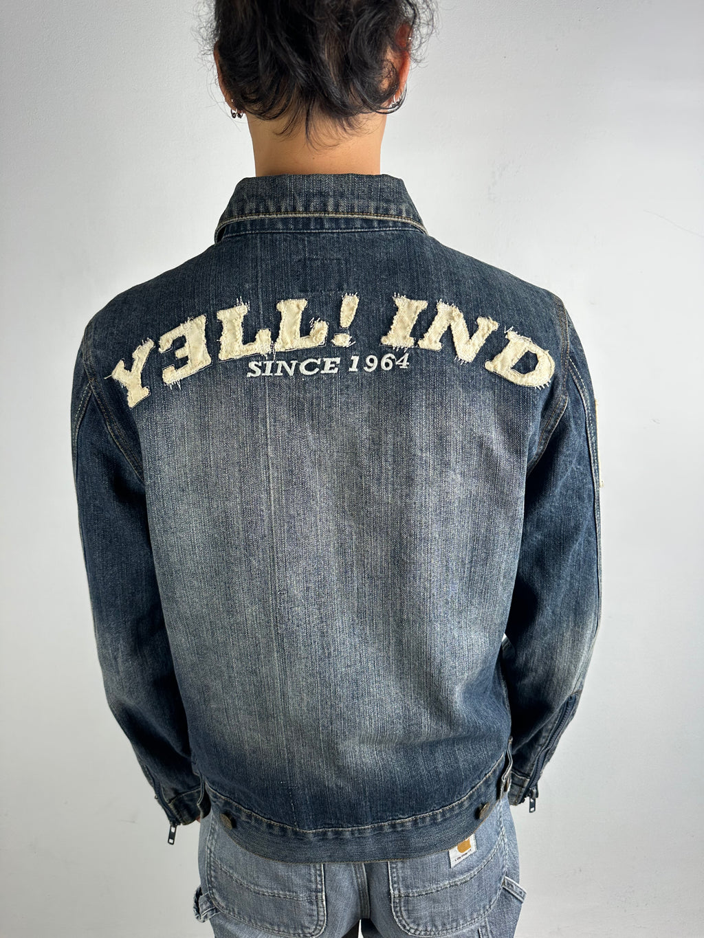 Vintage Yell! Jeans Jacket with Backprint L