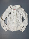 Vintage Miss Sixty White Jacket für Damen. Y2K Secondhand 2000s Fashion.