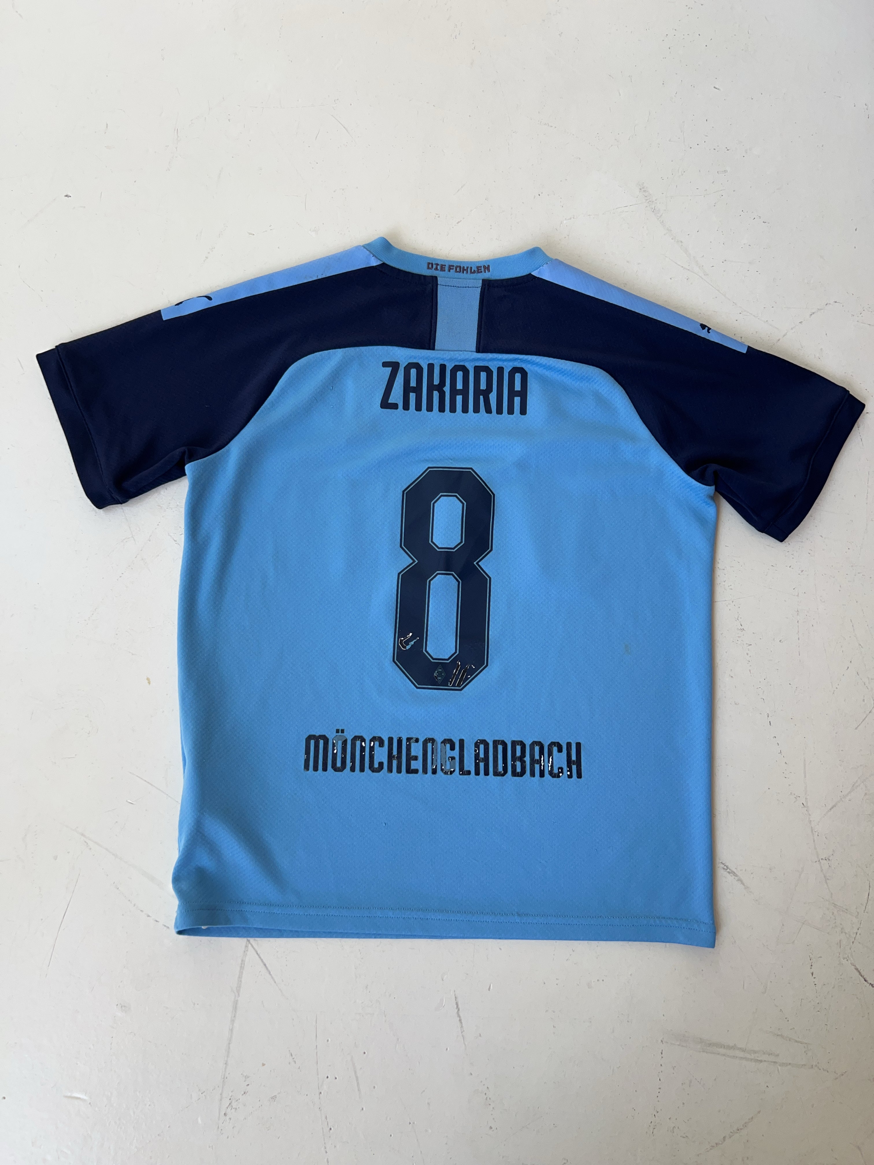 Vintage Puma Borussia Mönchengladbach 2019/20 Zakaria Away Jersey (S)