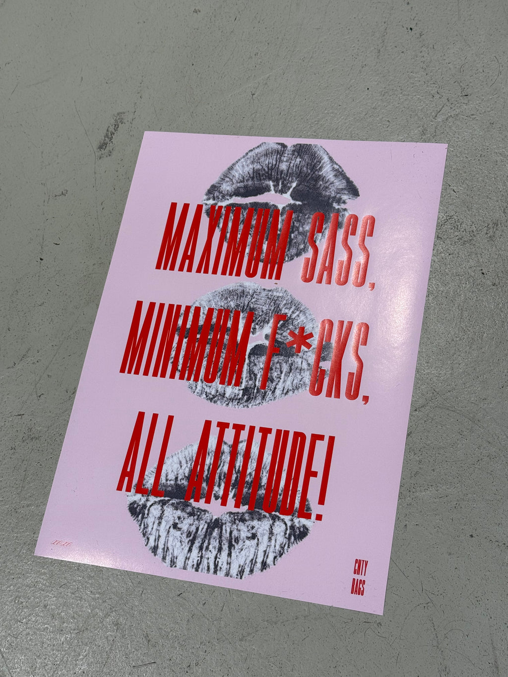 CNTY BAGS Poster DIN A4