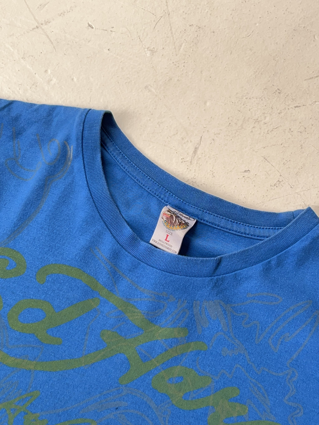 Vintage Ed Hardy Blue T-Shirt (L)