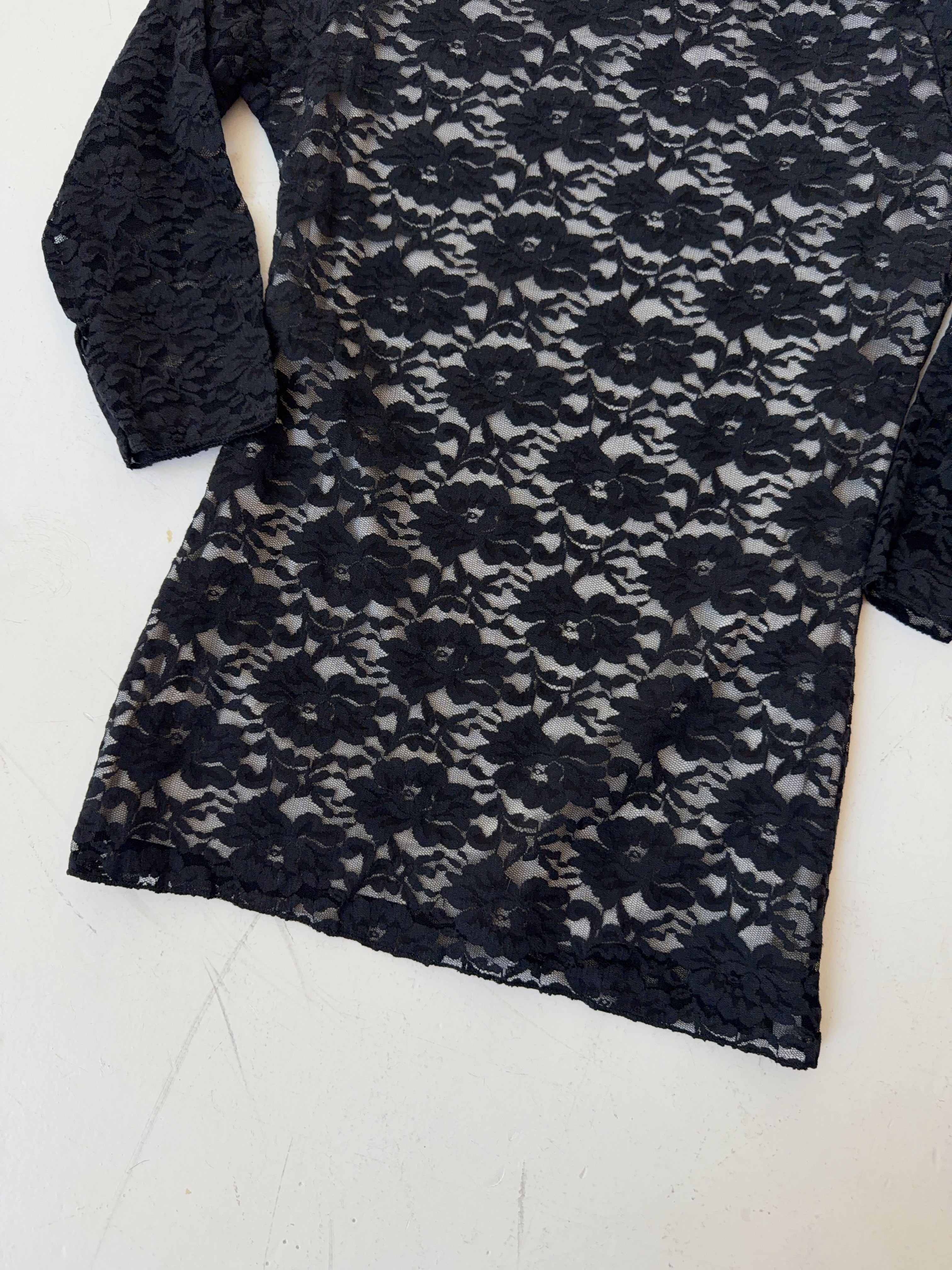 Vintage Lace Halfsleeve Top (XS)