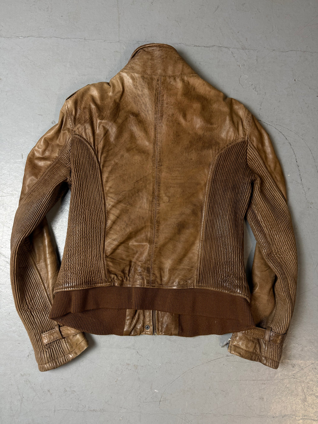 Vintage J.G.E. Brown Leather Jacket M