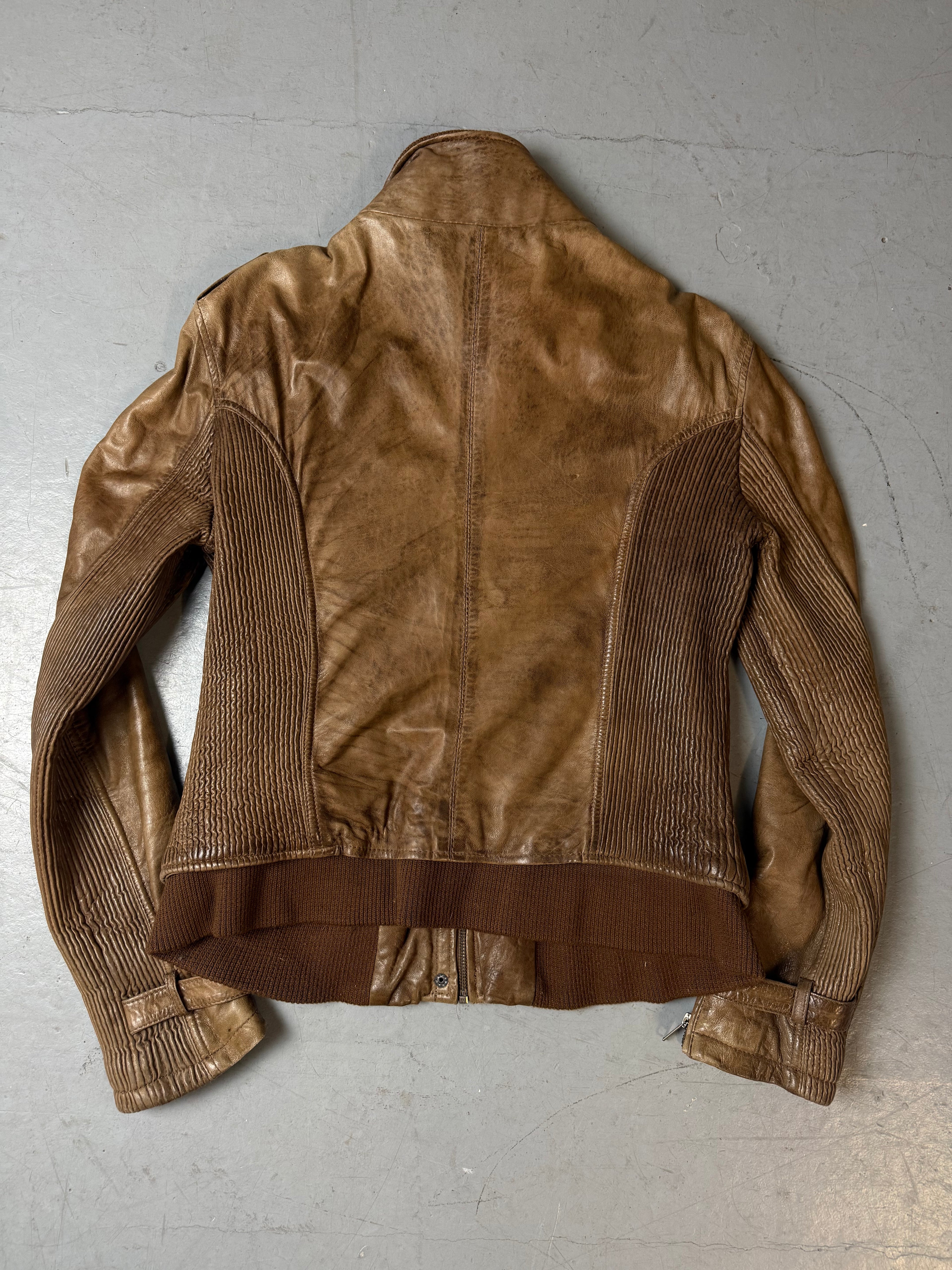 Vintage J.G.E. Brown Leather Jacket M